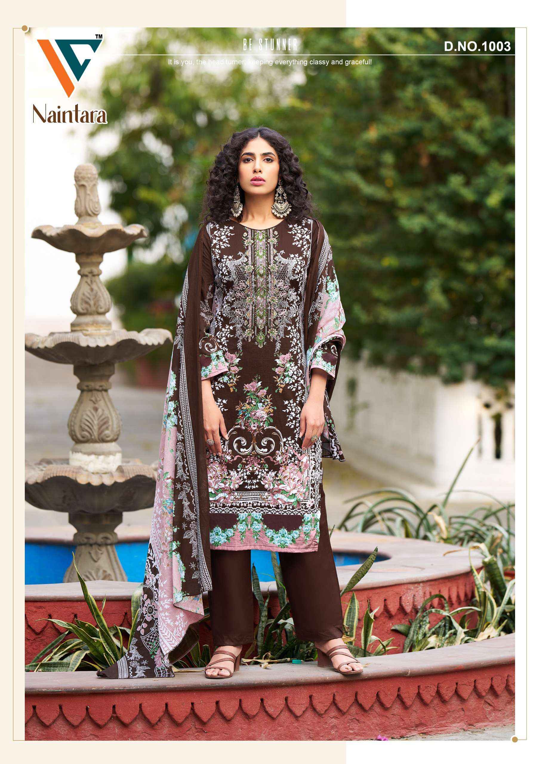 Vandana Fashion Naintara Vol 1 Pure Cambric Cotton Dress Material Wholesale Price ( 8 Pcs Catalogue )