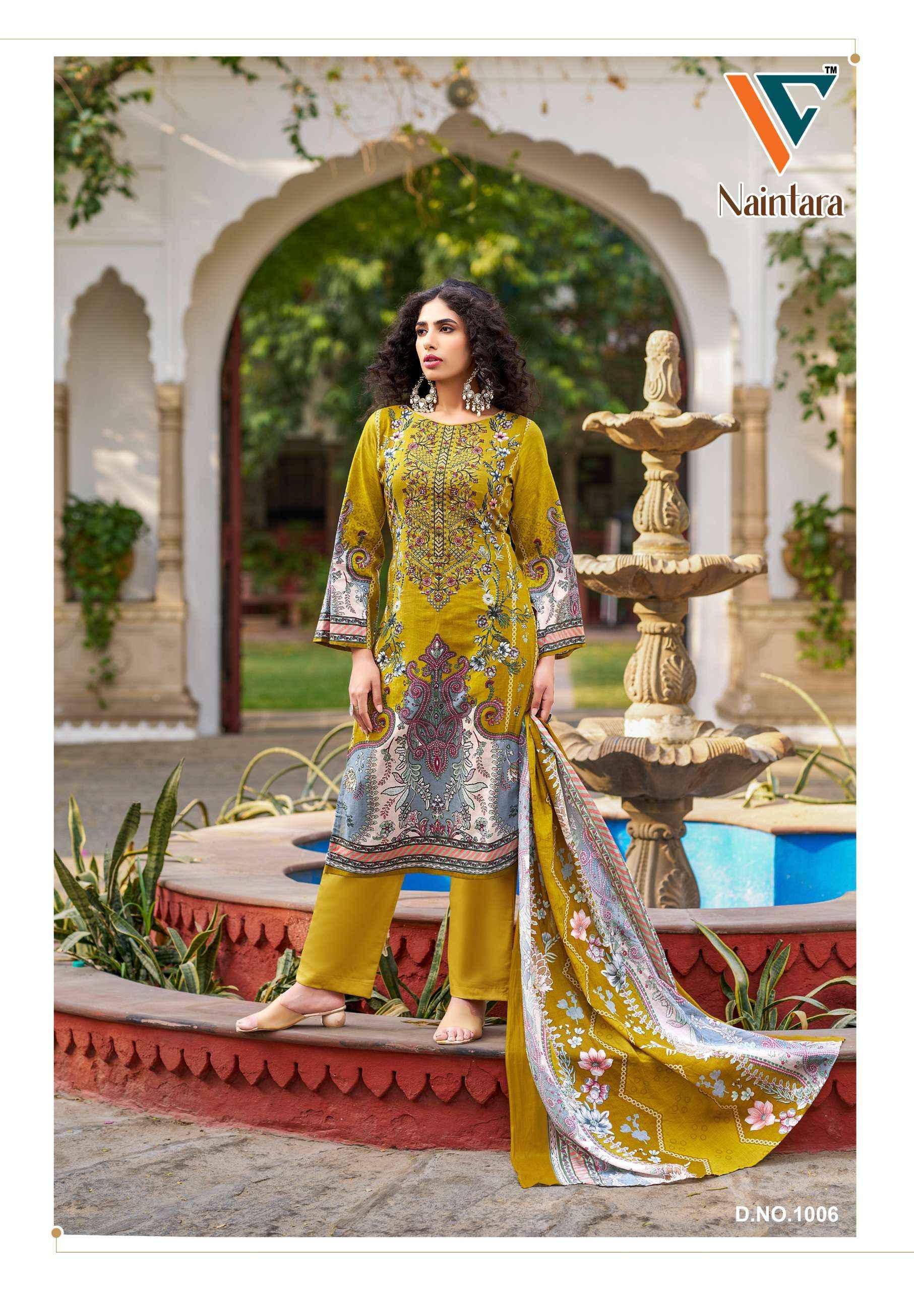Vandana Fashion Naintara Vol 1 Pure Cambric Cotton Dress Material Wholesale Price ( 8 Pcs Catalogue )