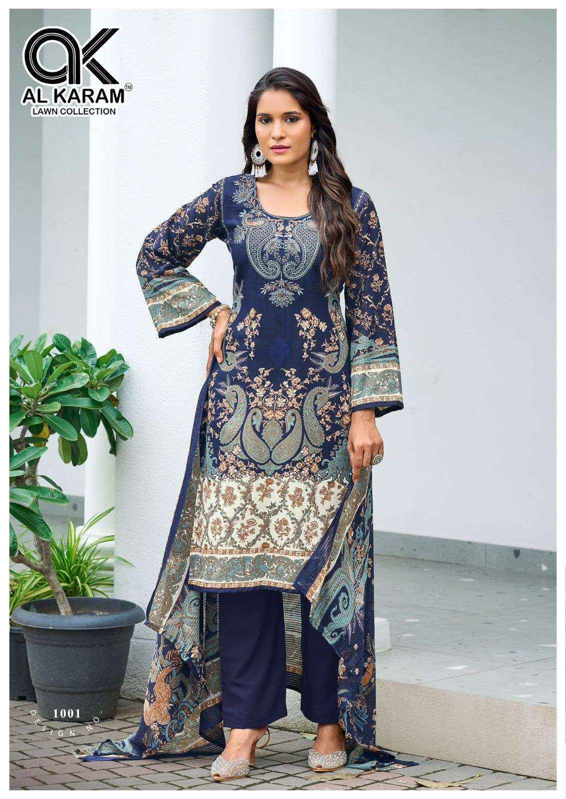 Al Karam Areeba Cotton Salwar Kameez Wholesale Rate ( 6 Pcs Catalog )
