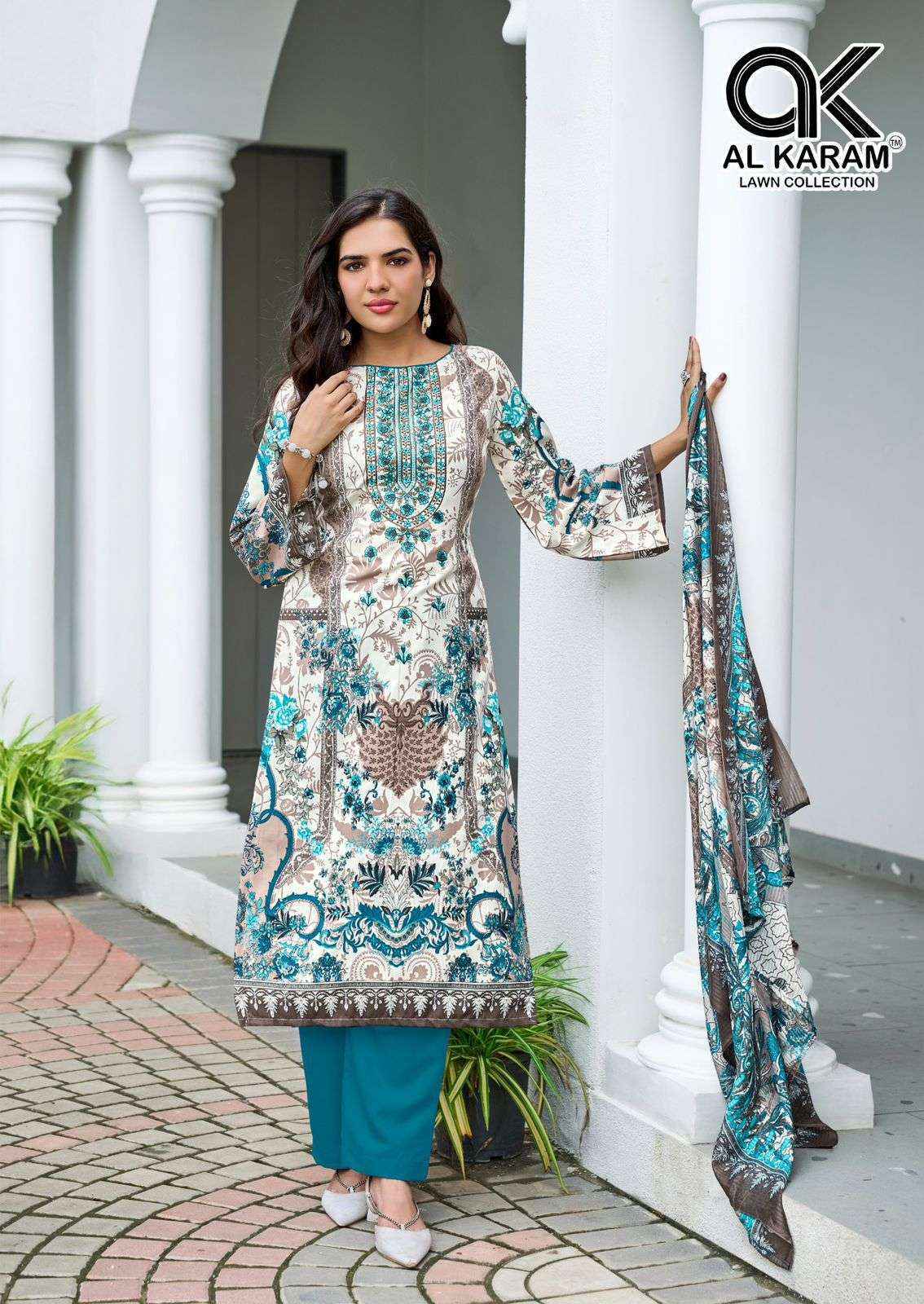 Al Karam Areeba Cotton Salwar Kameez Wholesale Rate ( 6 Pcs Catalog )
