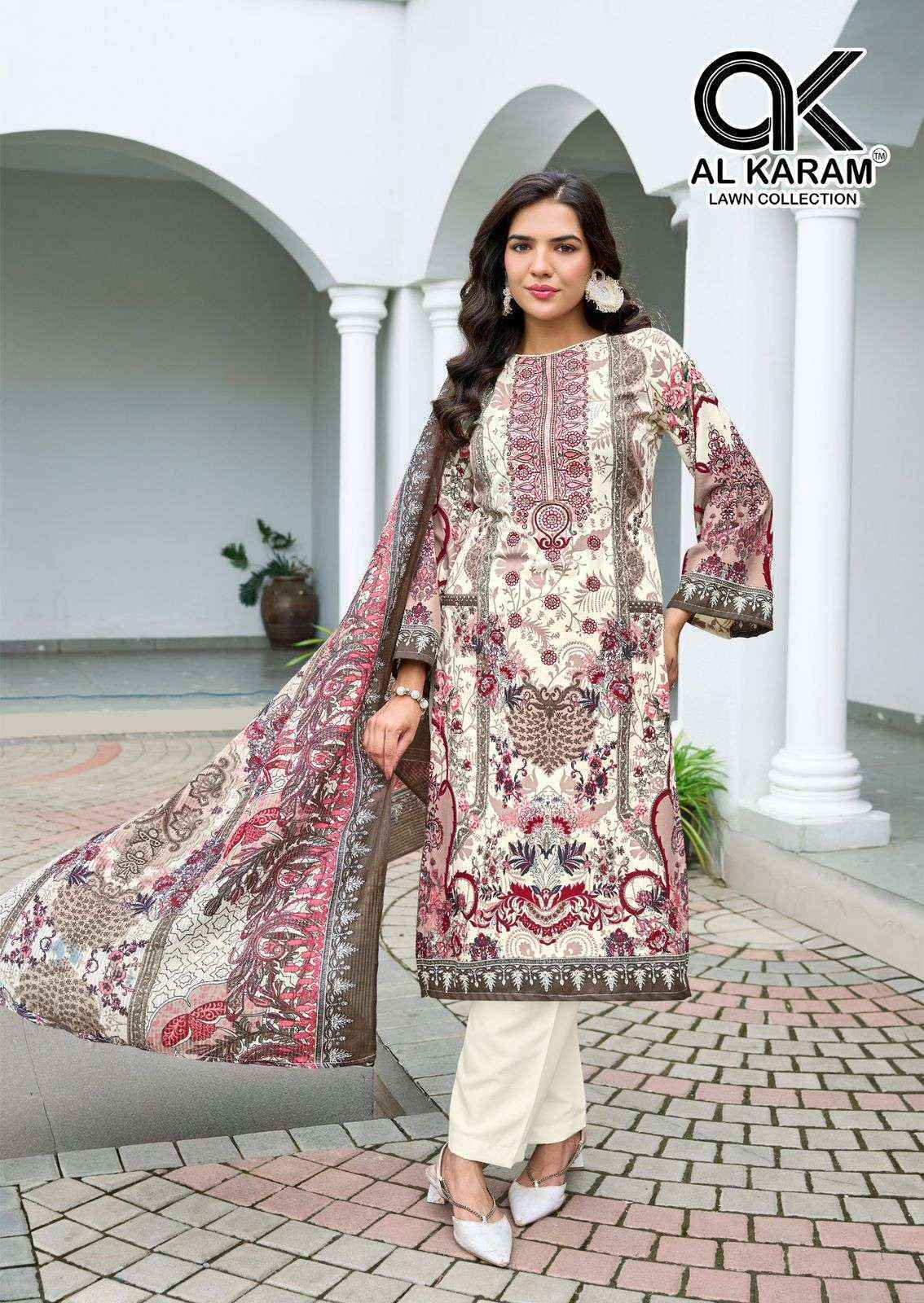 Al Karam Areeba Cotton Salwar Kameez Wholesale Rate ( 6 Pcs Catalog )