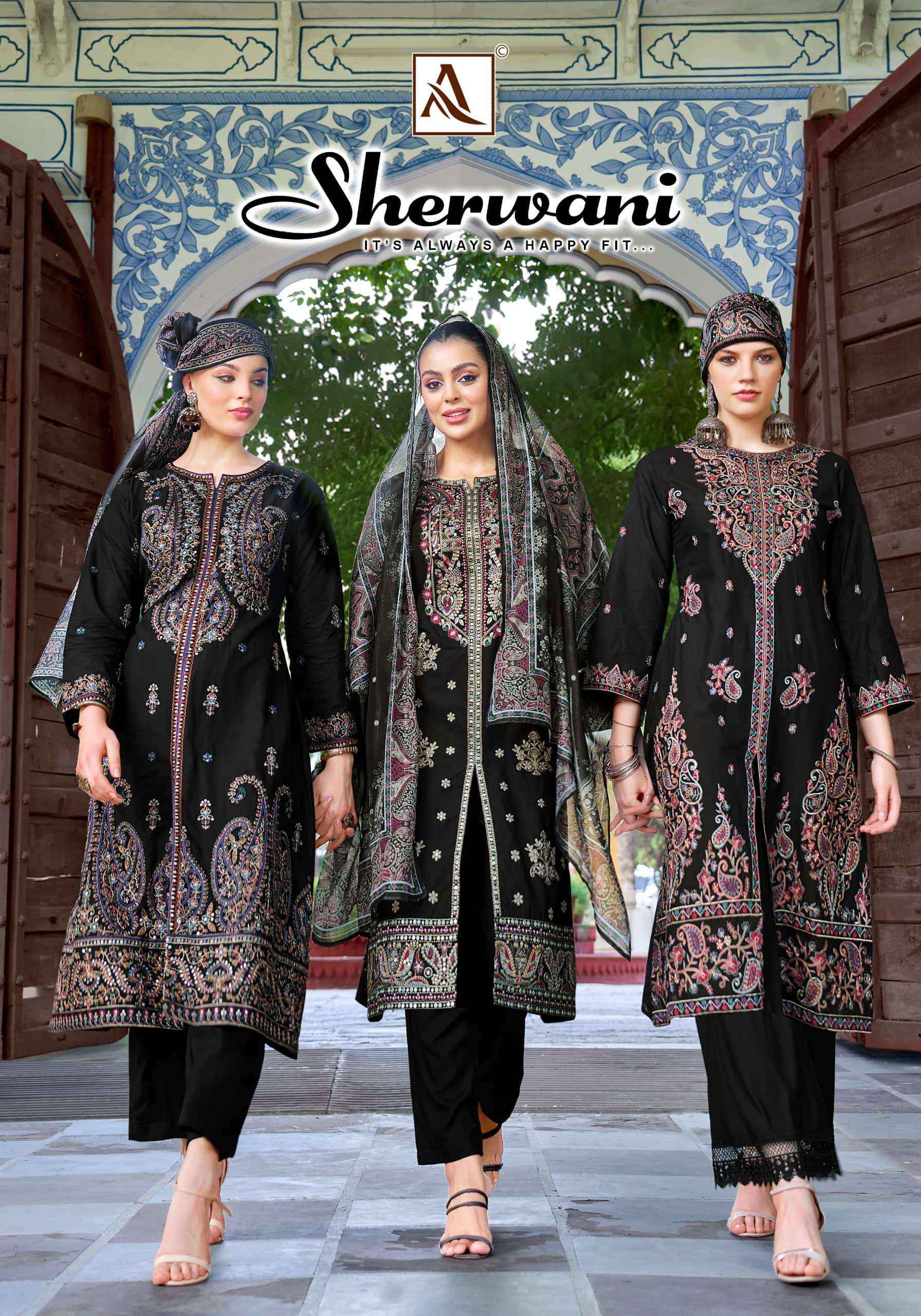 Alok Suit Sherwani Unstitch Designer Cotton Dress Material Wholesale Price ( 6 Pcs Catalogue )