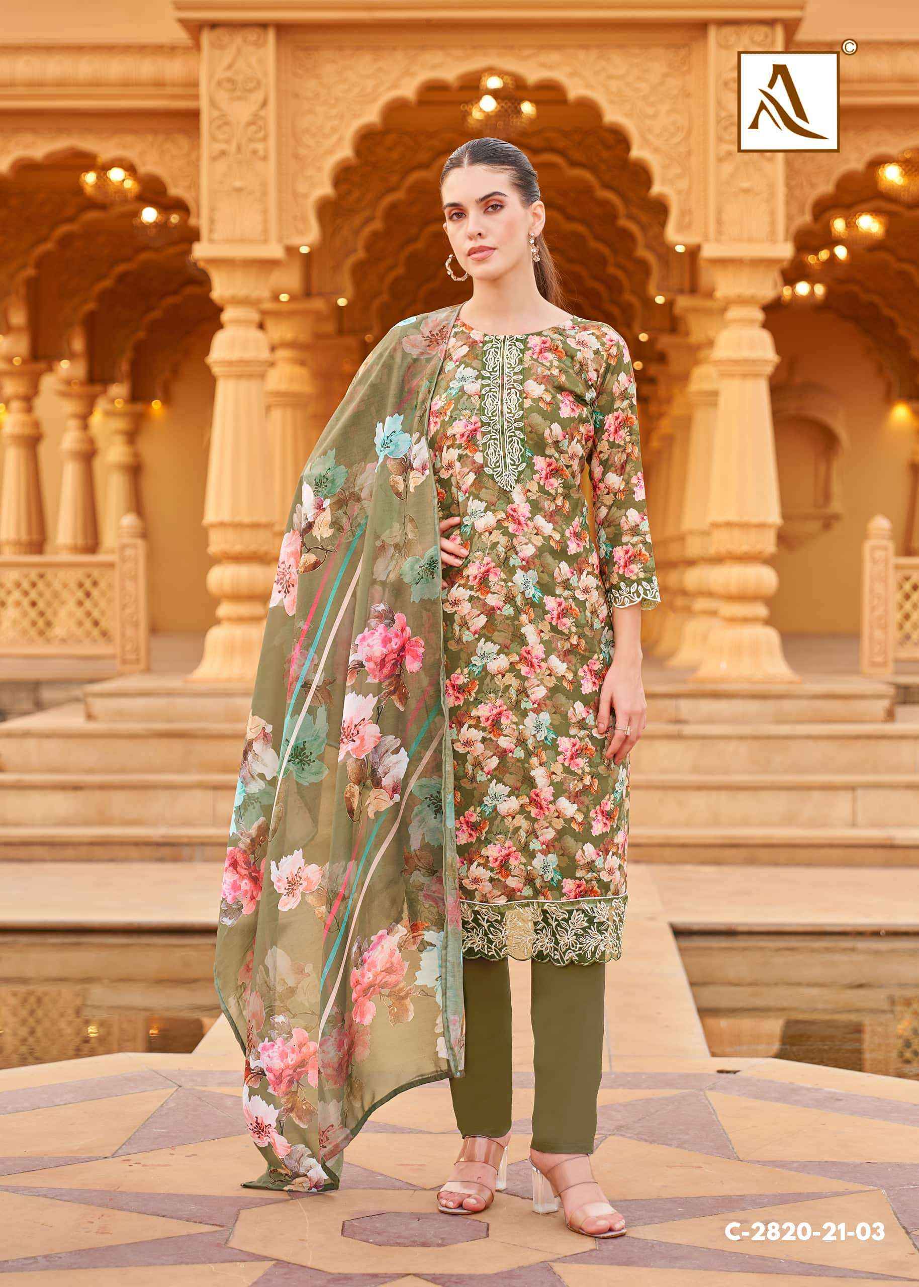 Alok Suit Super Queen Premium Wear Viscose Rayon Dress Material ( 8 Pcs Catalogue )