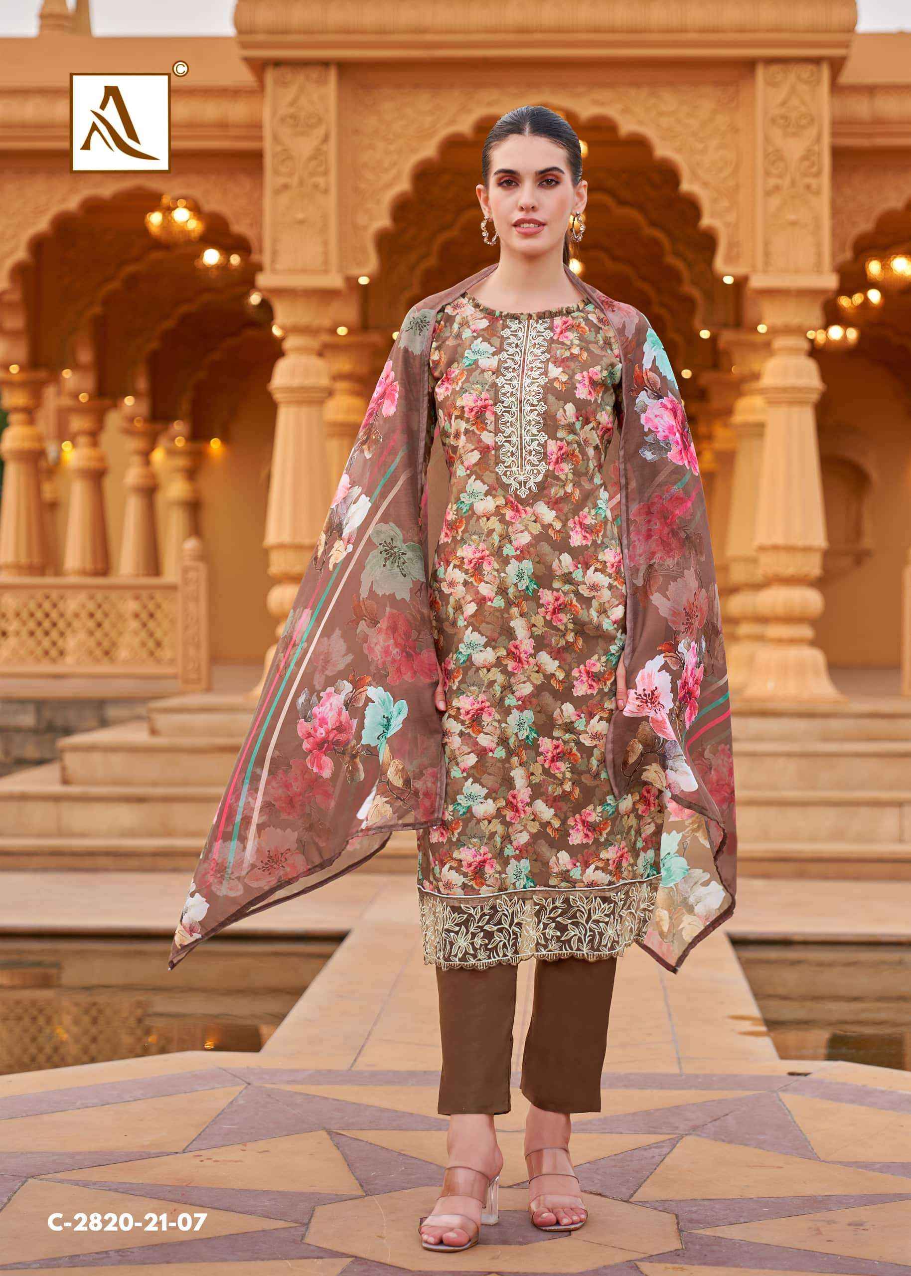 Alok Suit Super Queen Premium Wear Viscose Rayon Dress Material ( 8 Pcs Catalogue )