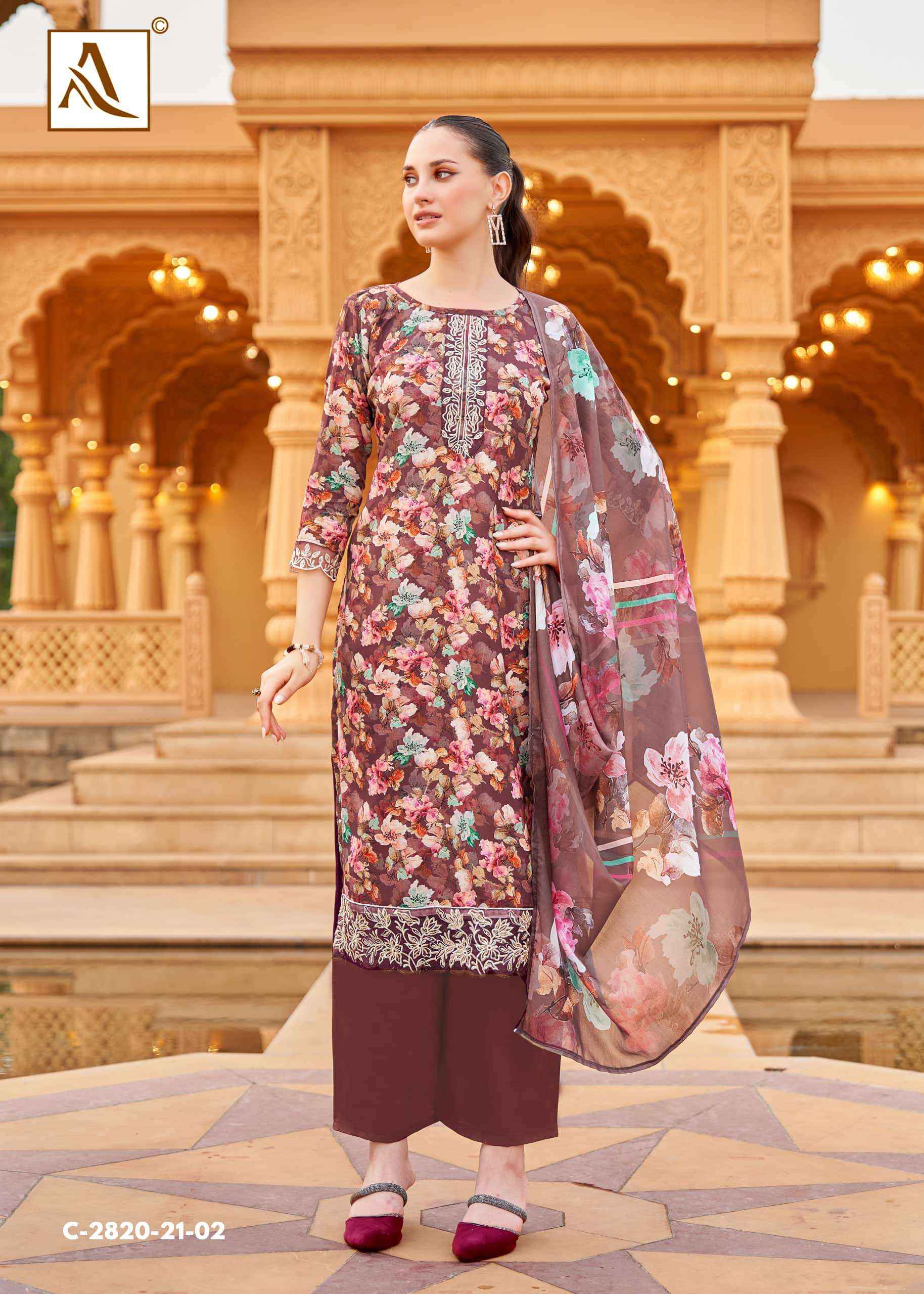 Alok Suit Super Queen Premium Wear Viscose Rayon Dress Material ( 8 Pcs Catalogue )