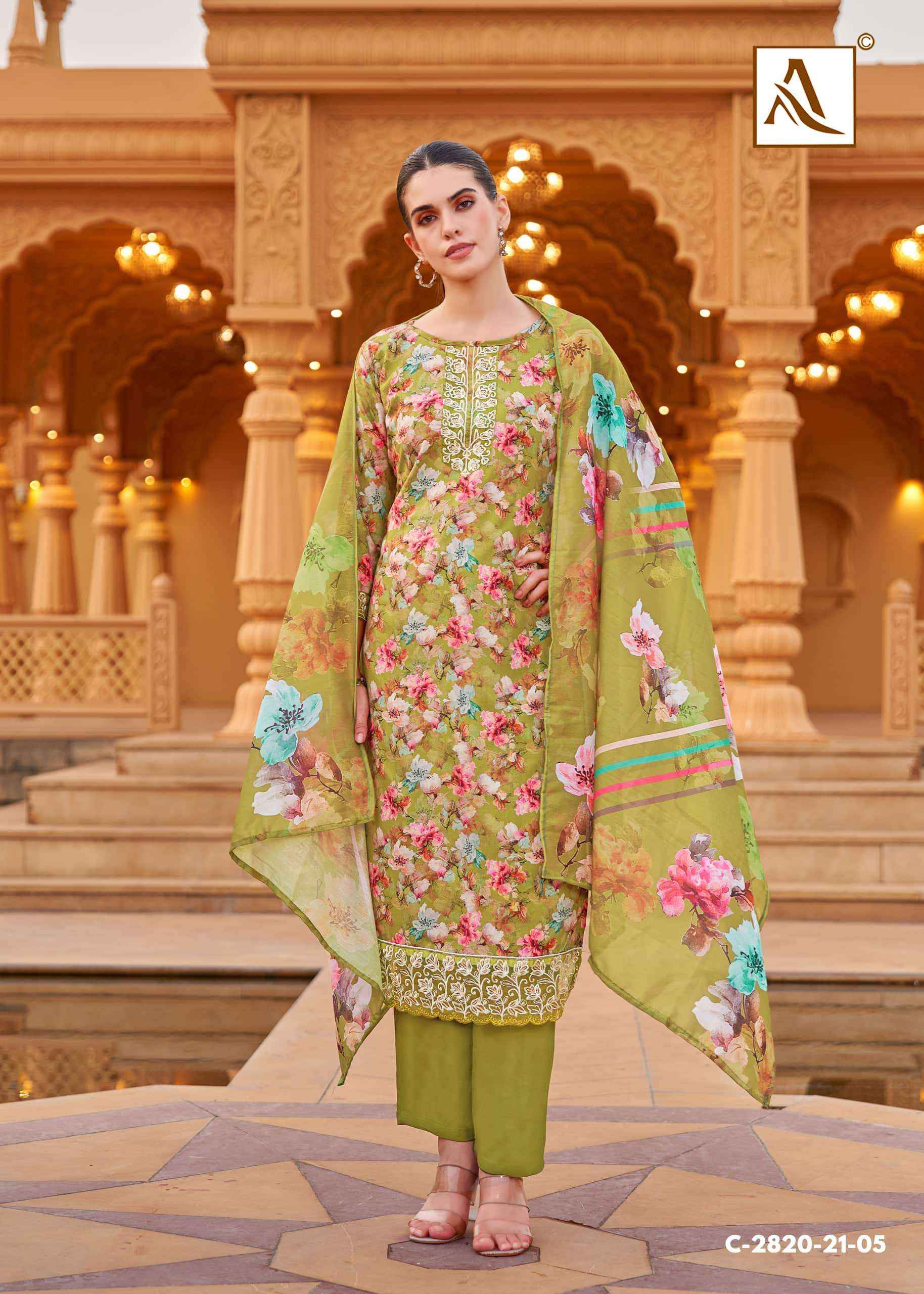 Alok Suit Super Queen Premium Wear Viscose Rayon Dress Material ( 8 Pcs Catalogue )