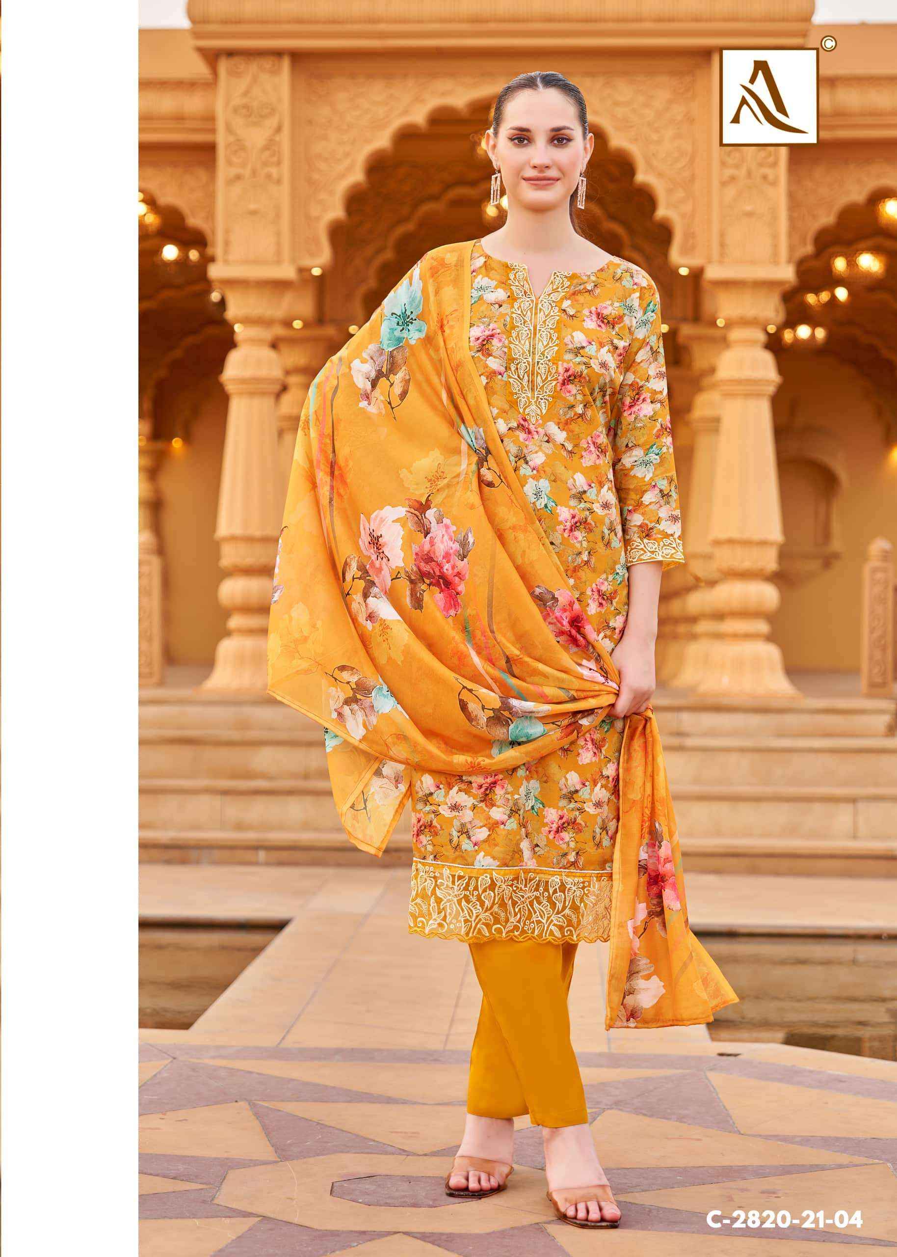 Alok Suit Super Queen Premium Wear Viscose Rayon Dress Material ( 8 Pcs Catalogue )