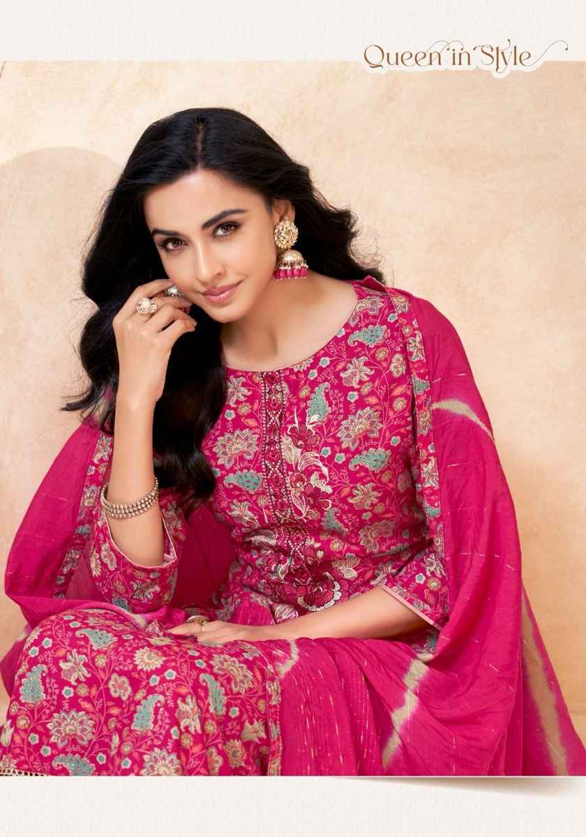 ALOK SUITS ZARINA VOL 13 PURE VISCOSE REYON DRESS MATERIAL WHOLESALE PRICE ( 8 pcs catalogue )