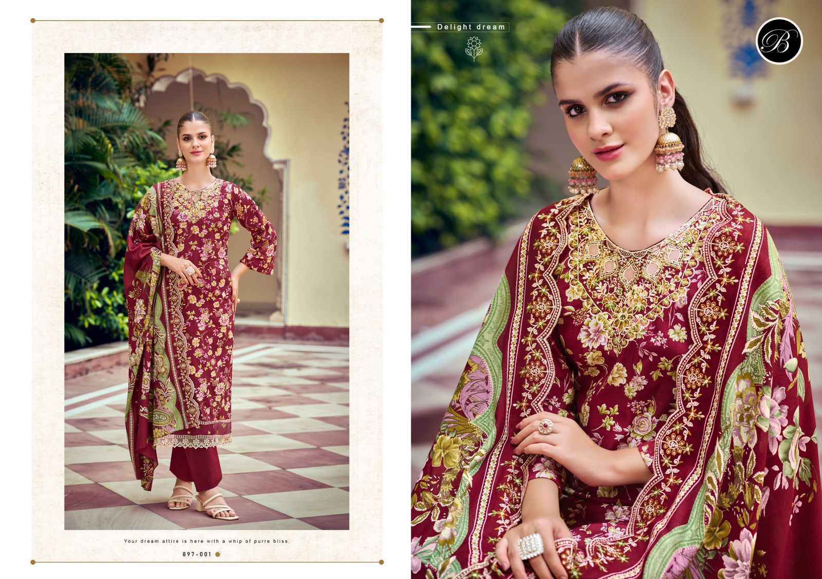 Belliza Designer Aisha Cotton Dress Material Surat Textile Hub ( 6 pcs Cataloge )