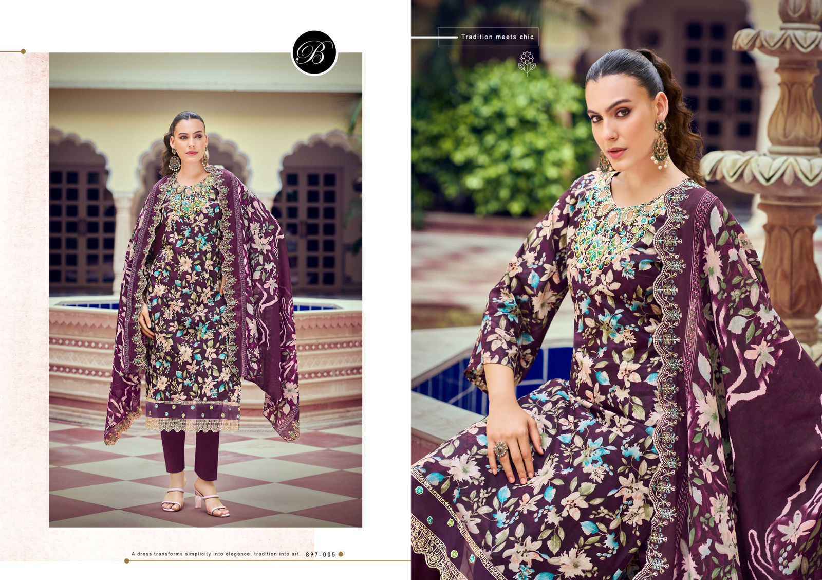 Belliza Designer Aisha Cotton Dress Material Surat Textile Hub ( 6 pcs Cataloge )