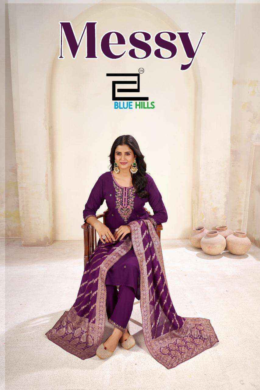 Blue Hills Messy Rayon Kurti readymade Combo Set Wholesale price ( 6 pcs Catalogue )