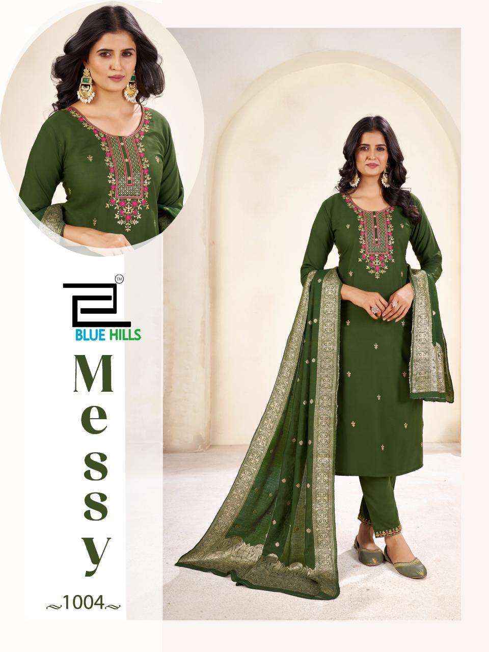 Blue Hills Messy Rayon Kurti readymade Combo Set Wholesale price ( 6 pcs Catalogue )