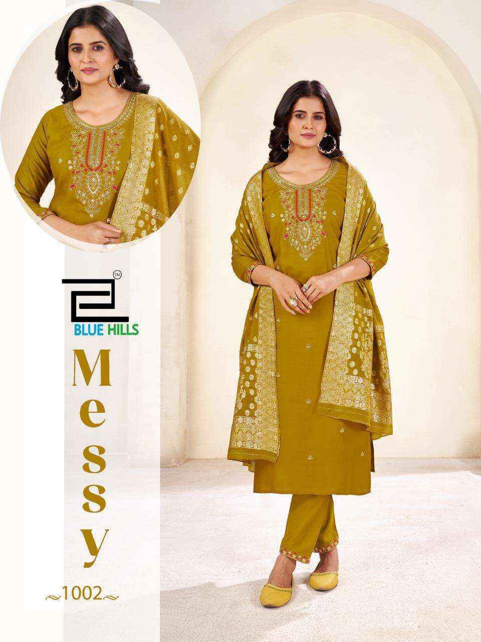 Blue Hills Messy Rayon Kurti readymade Combo Set Wholesale price ( 6 pcs Catalogue )