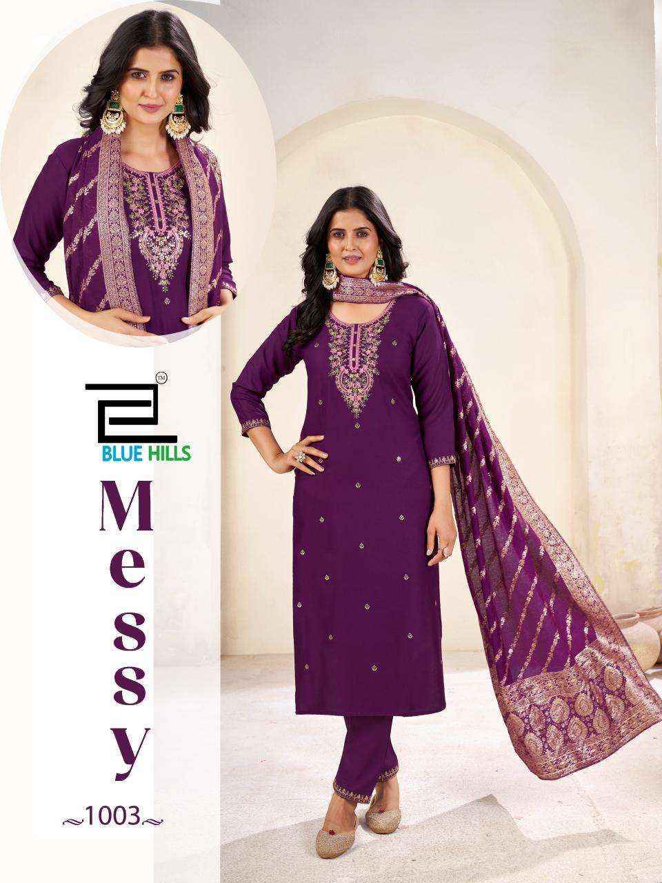 Blue Hills Messy Rayon Kurti readymade Combo Set Wholesale price ( 6 pcs Catalogue )