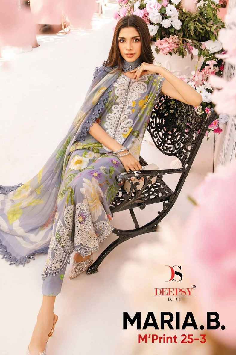 Deepsy Maria B Mprint 25-3 Cotton Dress Material Wholesale price ( 6 pcs Catalogue )