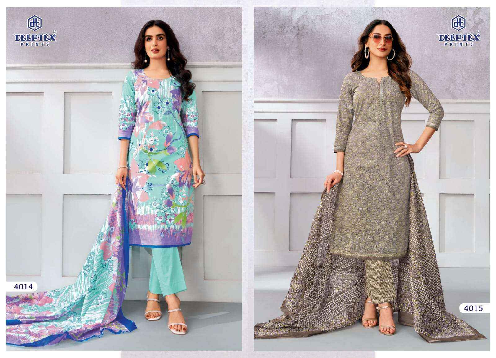 Deeptex Chief Guest Vol 40 Pure Cotton Unstitched Dress Material Wholesale Price ( 15 pcs catalogue )