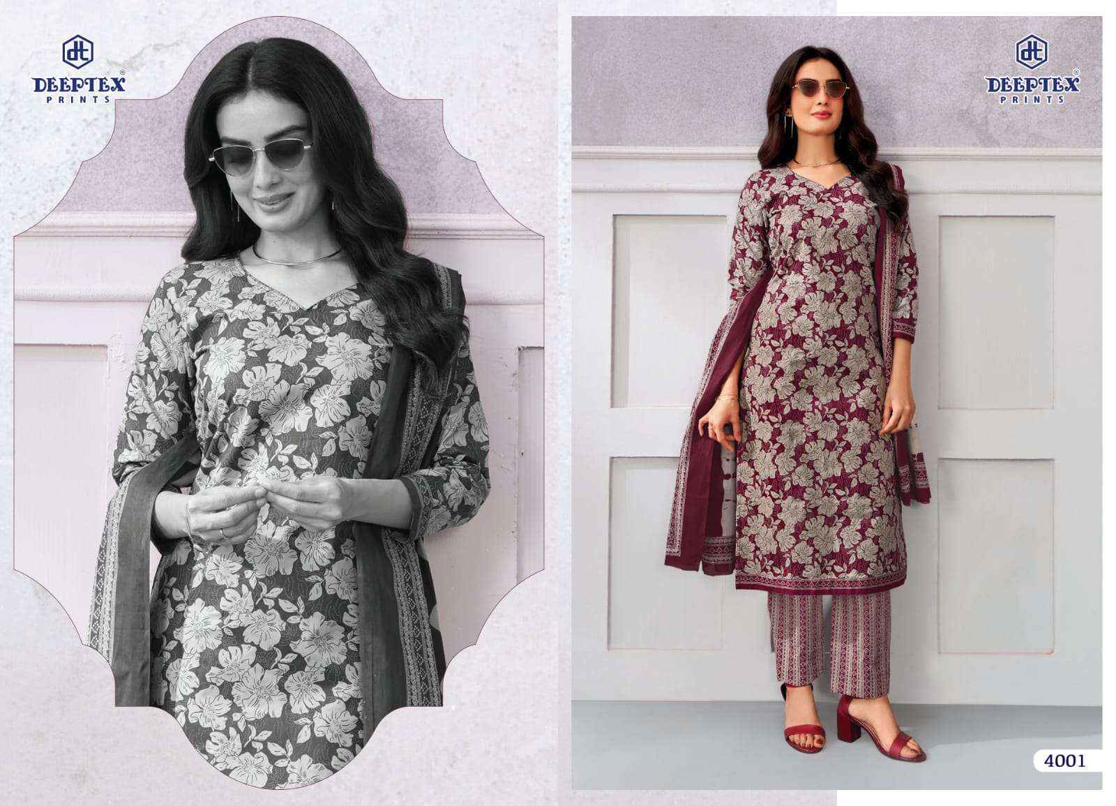 Deeptex Chief Guest Vol 40 Pure Cotton Unstitched Dress Material Wholesale Price ( 15 pcs catalogue )