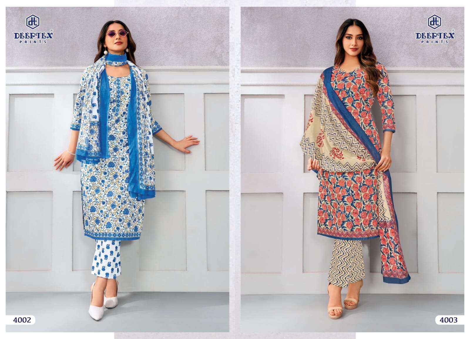 Deeptex Chief Guest Vol 40 Pure Cotton Unstitched Dress Material Wholesale Price ( 15 pcs catalogue )