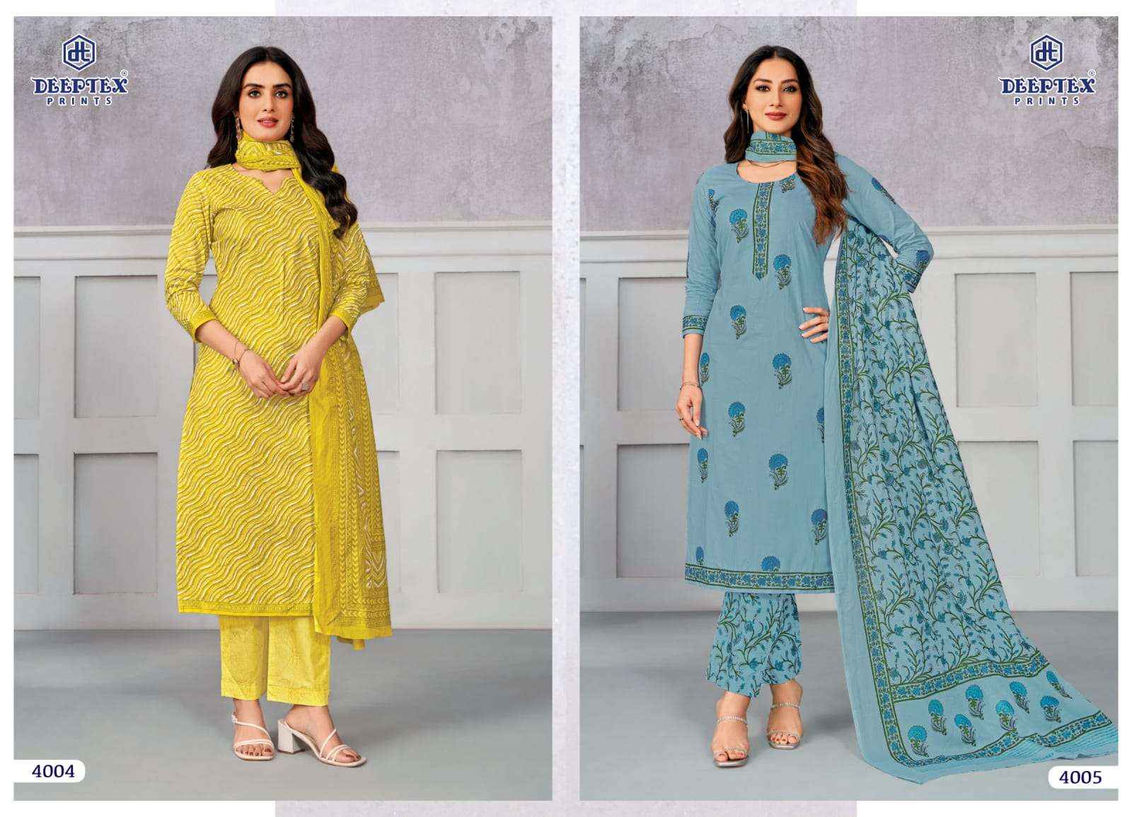 Deeptex Chief Guest Vol 40 Pure Cotton Unstitched Dress Material Wholesale Price ( 15 pcs catalogue )