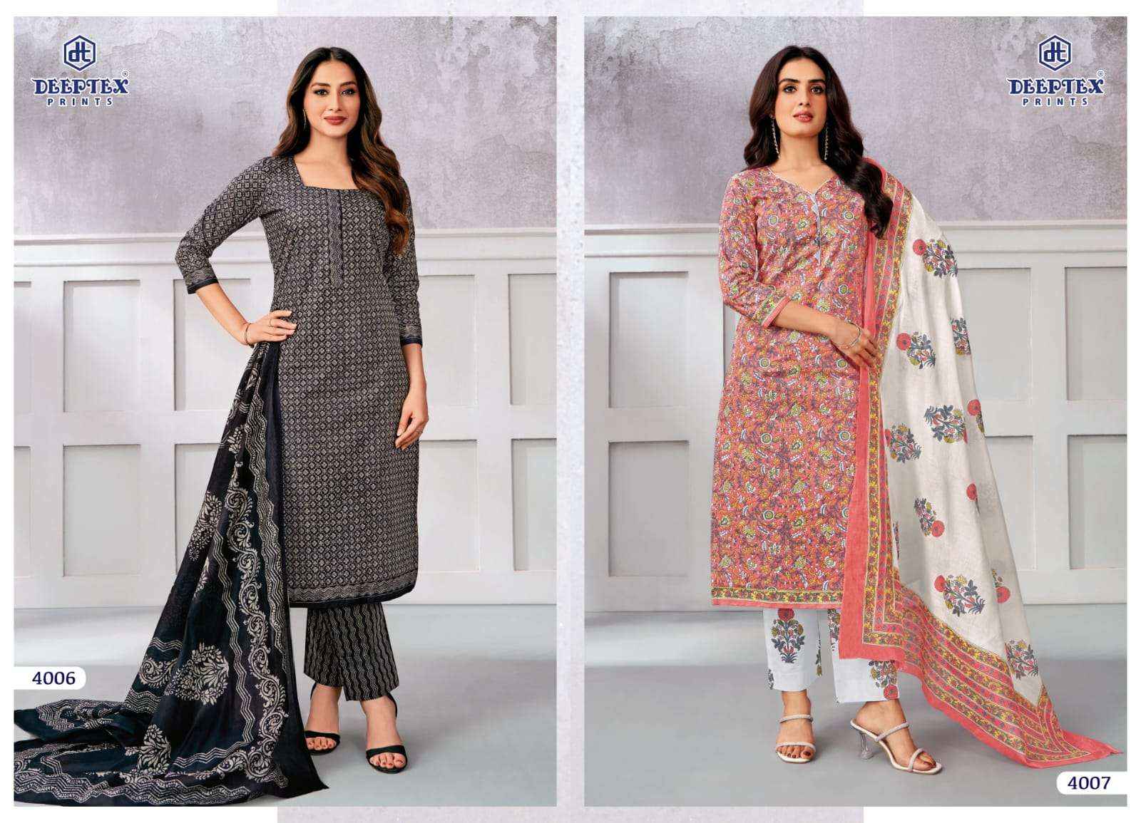 Deeptex Chief Guest Vol 40 Pure Cotton Unstitched Dress Material Wholesale Price ( 15 pcs catalogue )