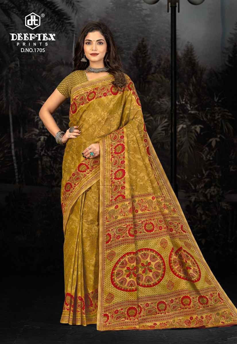 Deeptex Prime Time Vol 17 Cotton Saree Wholesale Rate ( 10 Pcs Catalog )