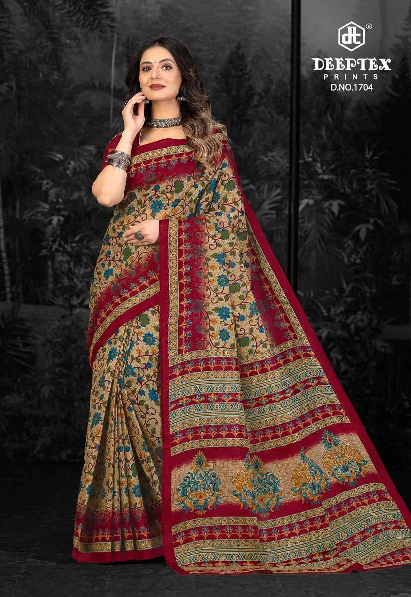 Deeptex Prime Time Vol 17 Cotton Saree Wholesale Rate ( 10 Pcs Catalog )