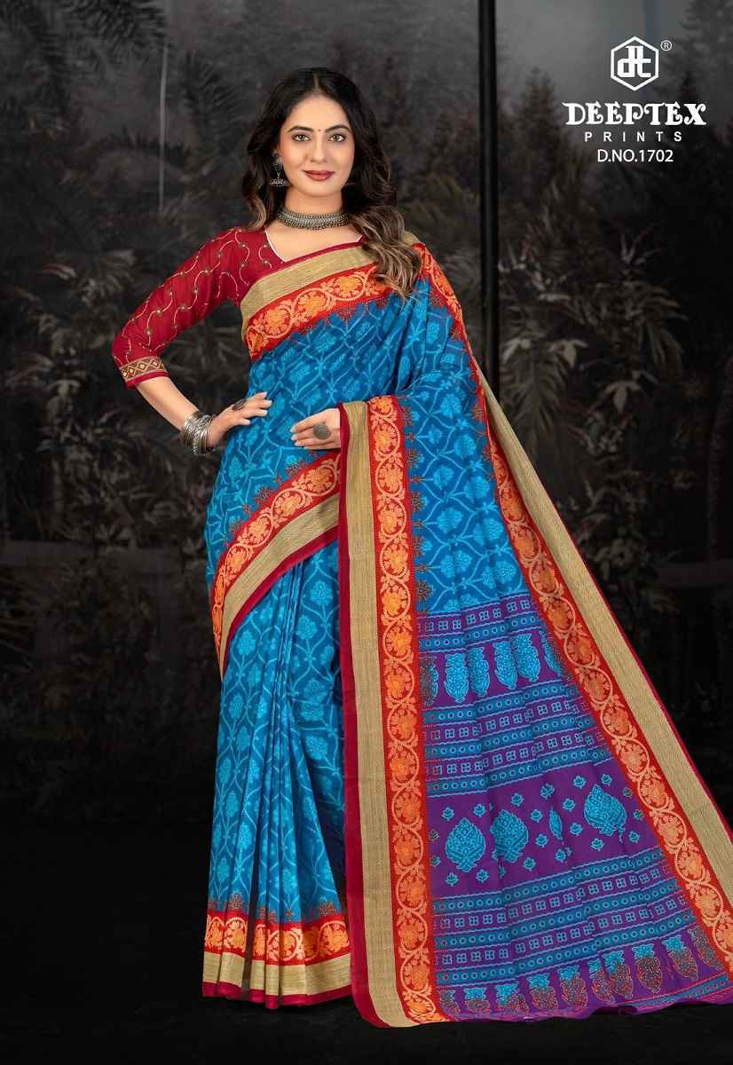 Deeptex Prime Time Vol 17 Cotton Saree Wholesale Rate ( 10 Pcs Catalog )