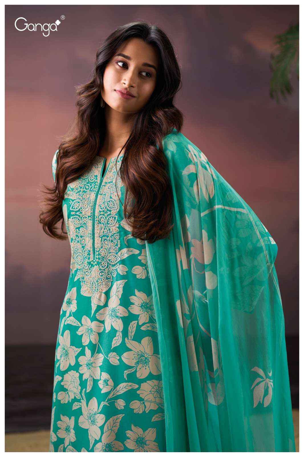 Ganga Fashion Aleira 3829 Pure Wool Pashmina Winter Wear Collection Wholesale Rate ( 4 Pcs Catalog )