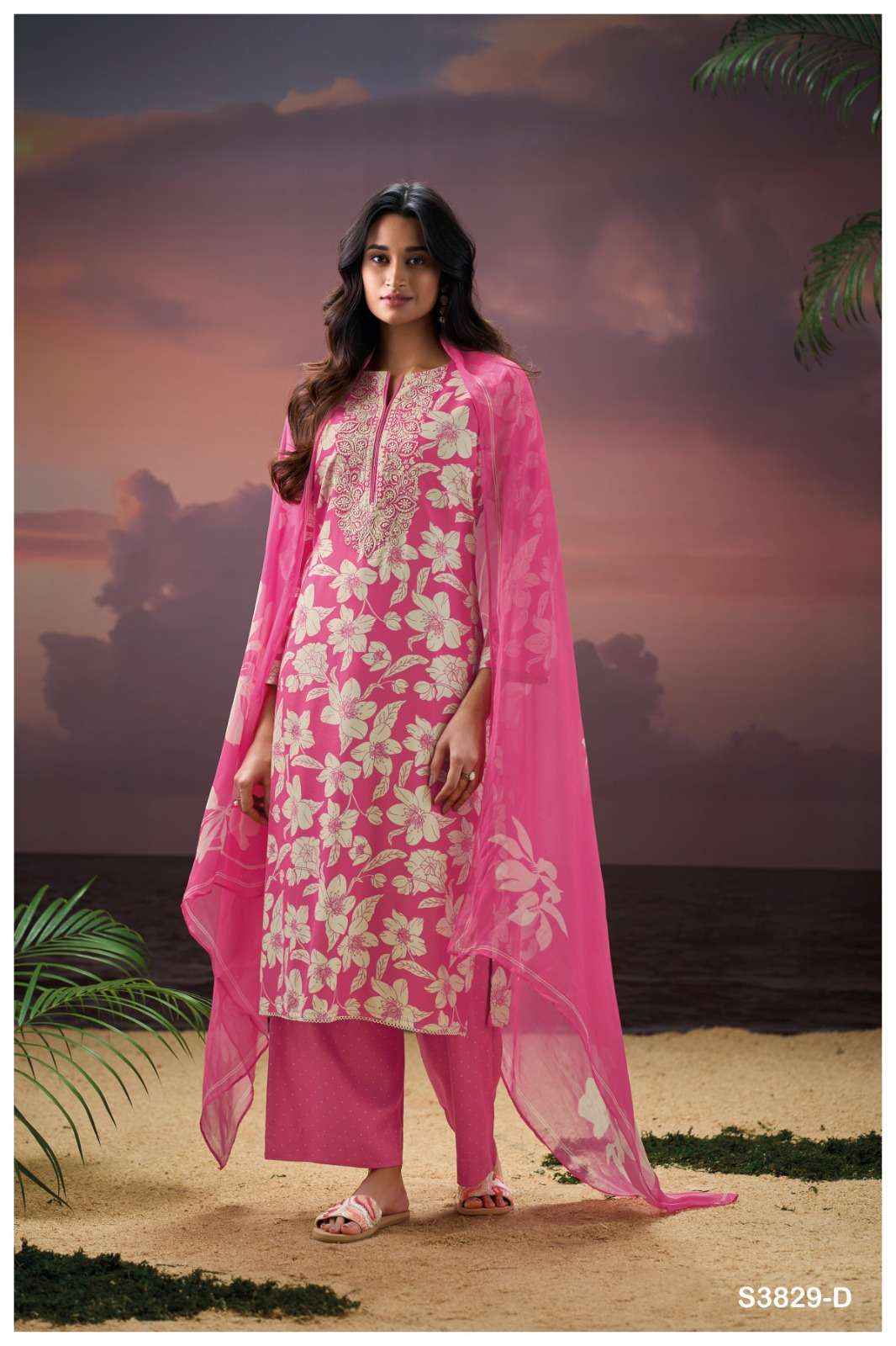 Ganga Fashion Aleira 3829 Pure Wool Pashmina Winter Wear Collection Wholesale Rate ( 4 Pcs Catalog )