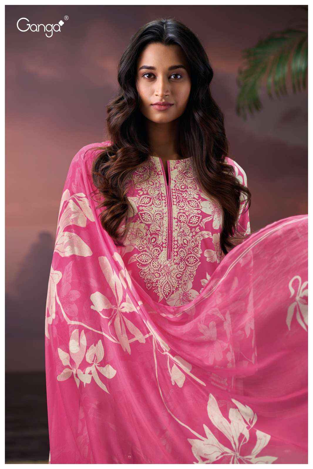 Ganga Fashion Aleira 3829 Pure Wool Pashmina Winter Wear Collection Wholesale Rate ( 4 Pcs Catalog )