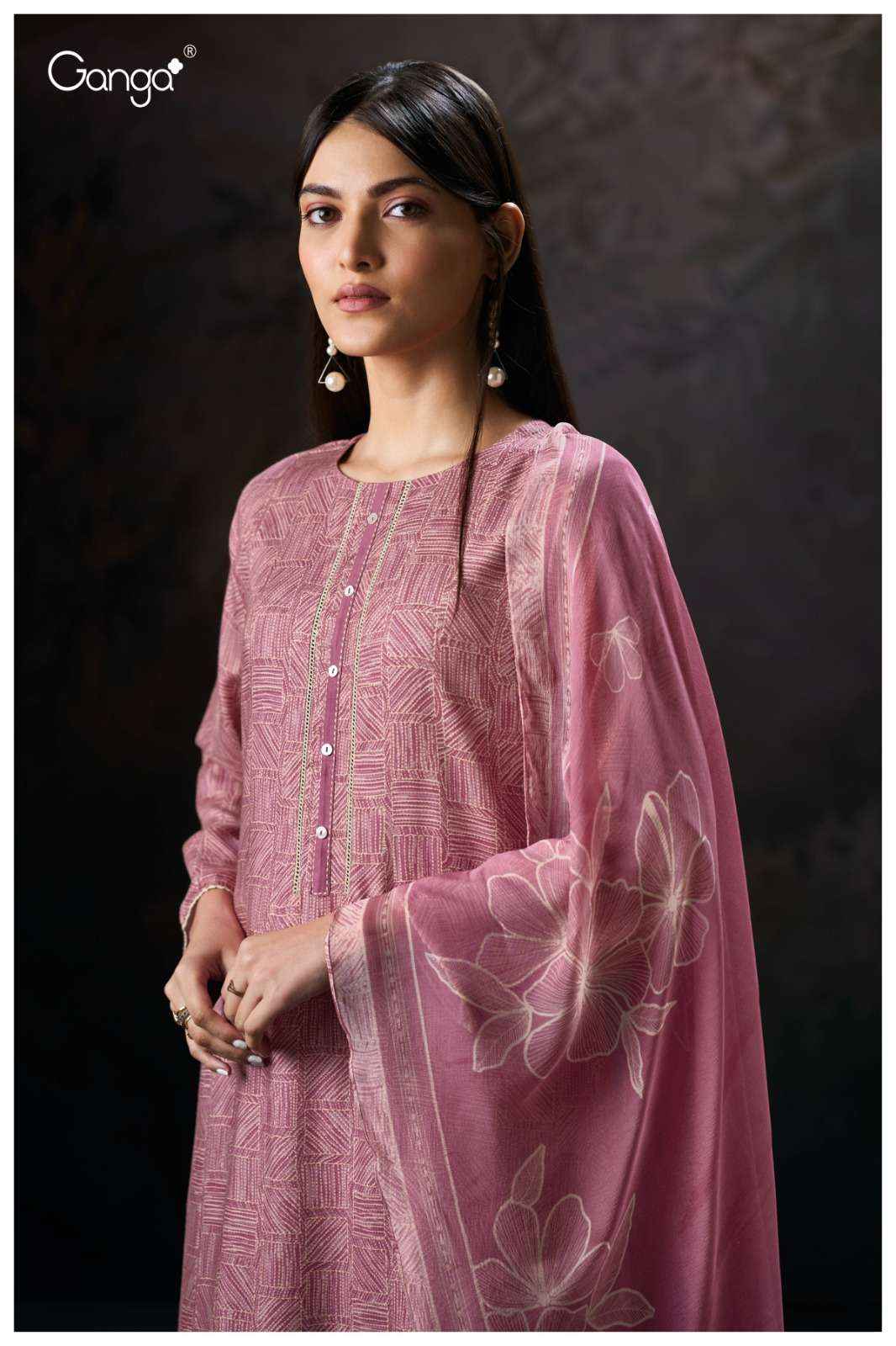 Ganga Fashion Blake 3853 Premium Wear Pashmina Salwar Kameez Wholesale Rate ( 4 Pcs Catalog )