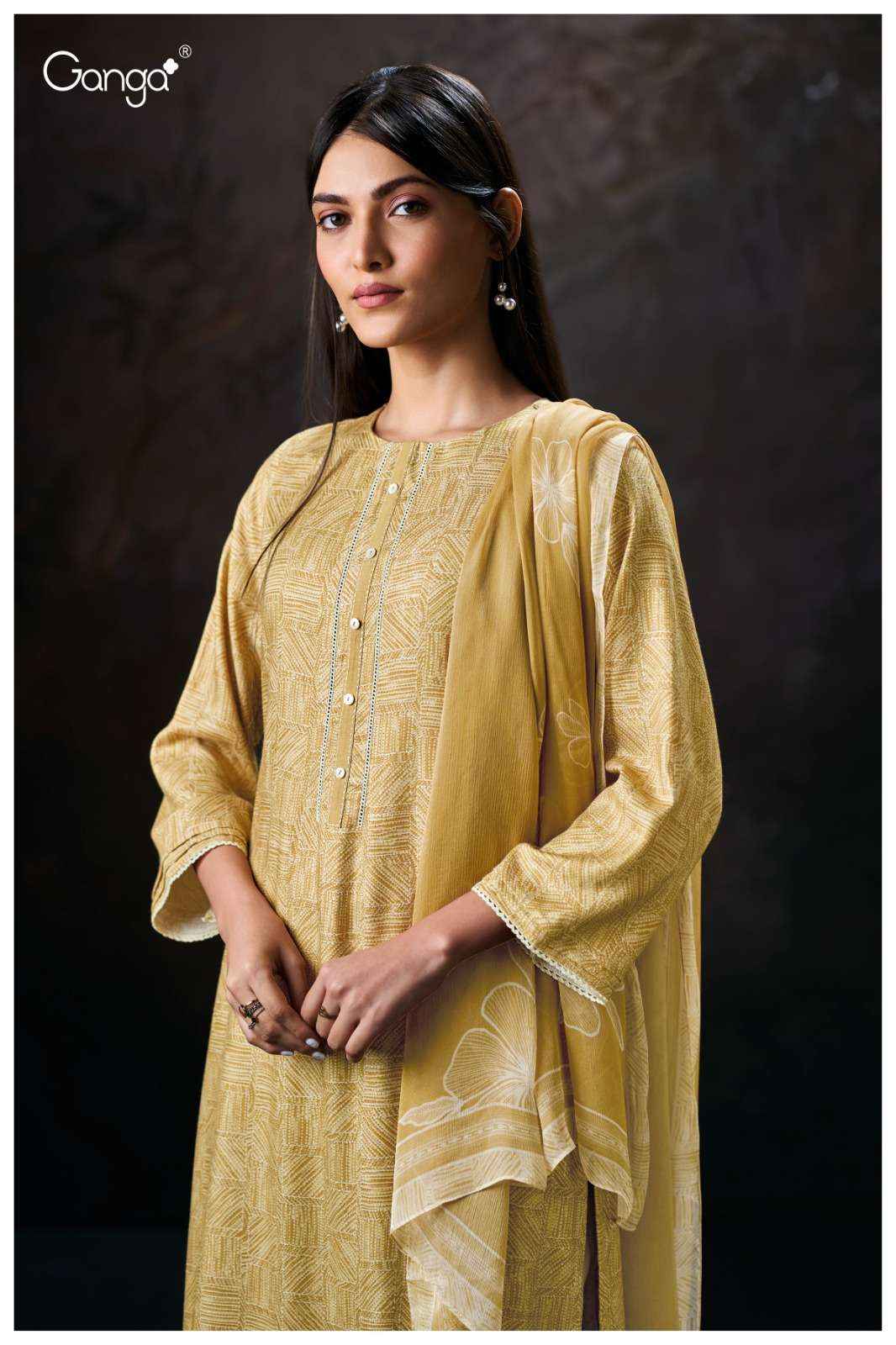 Ganga Fashion Blake 3853 Premium Wear Pashmina Salwar Kameez Wholesale Rate ( 4 Pcs Catalog )