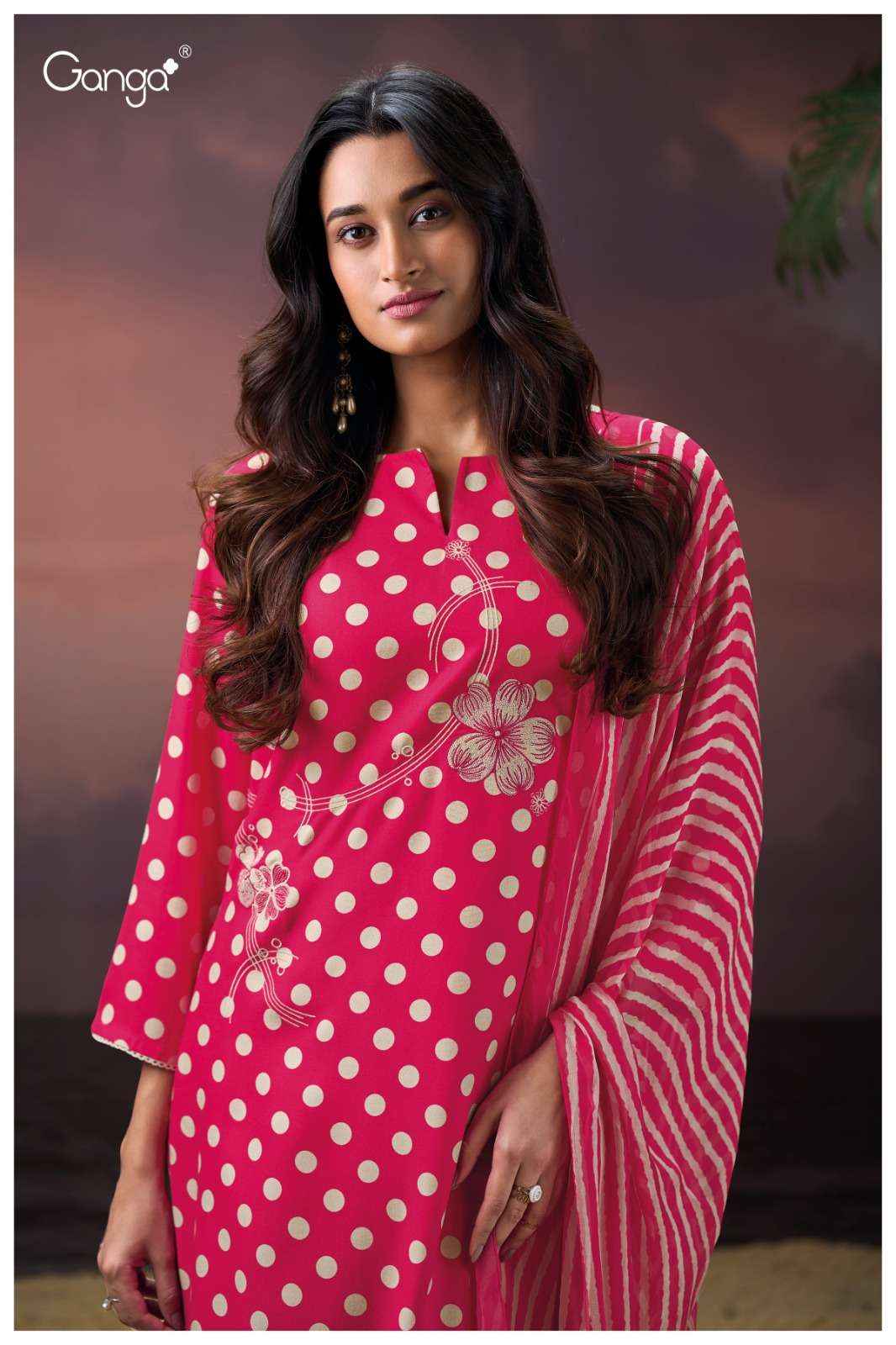 Ganga Fashion Cinzia 3891 Pure Wool Pashmina Winter Salwar Kameez Wholesale Rate ( 4 Pcs Catalog )