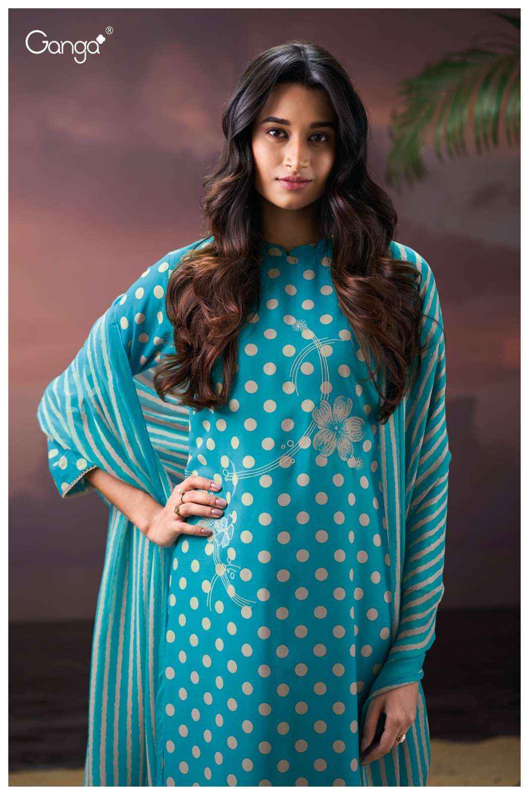 Ganga Fashion Cinzia 3891 Pure Wool Pashmina Winter Salwar Kameez Wholesale Rate ( 4 Pcs Catalog )