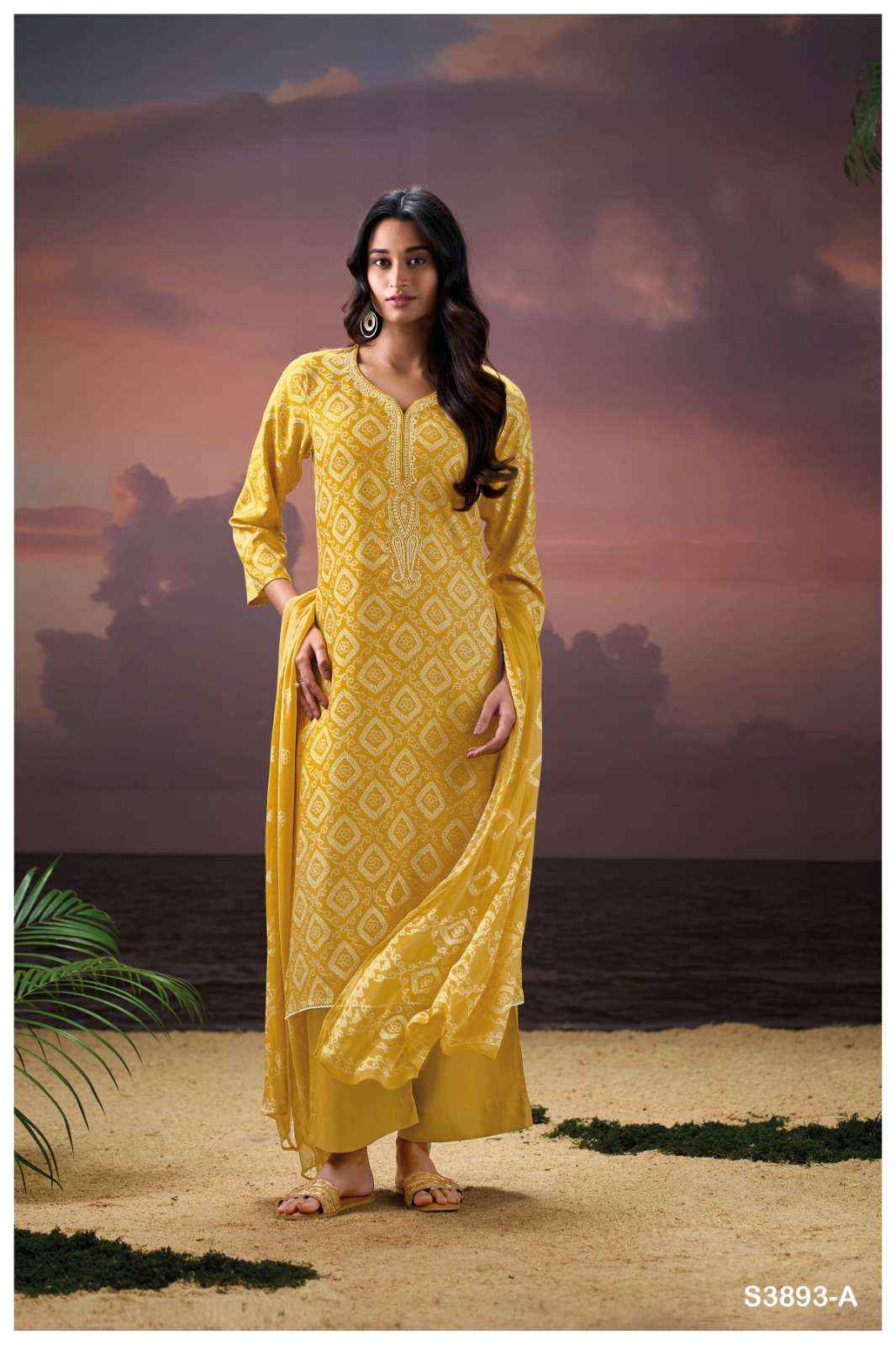 Ganga Fashion Eirlys 3893 Pure Wool Pashmina Winter Collection Wholesale Rate ( 4 Pcs Catalog )