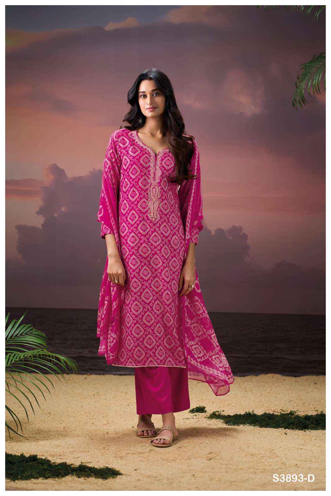 Ganga Fashion Eirlys 3893 Pure Wool Pashmina Winter Collection Wholesale Rate ( 4 Pcs Catalog )