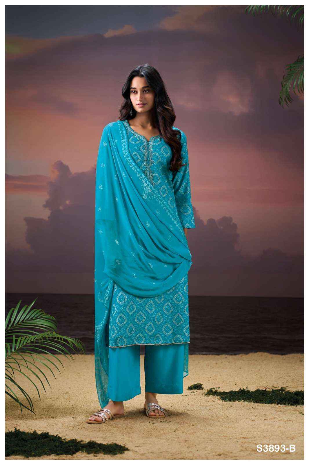 Ganga Fashion Eirlys 3893 Pure Wool Pashmina Winter Collection Wholesale Rate ( 4 Pcs Catalog )