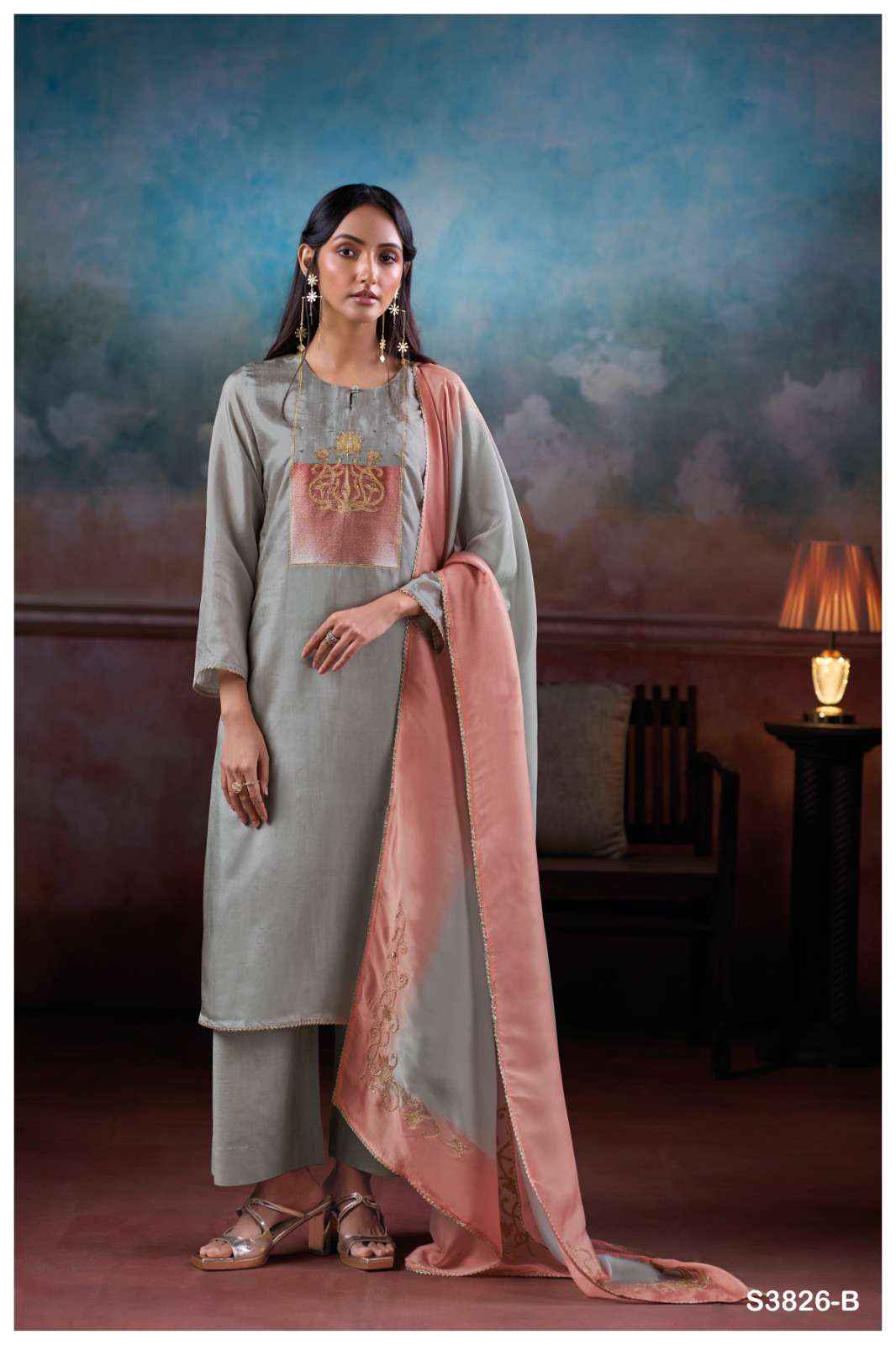 Ganga Fashion Fayora 3826 Exclusive Fancy Ladies Dress Material Latest Collection  ( 2 Pcs Catalog )