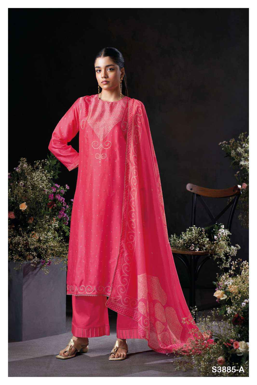 Ganga Fashion Oceara 3885 Exclusive Russian Silk Dress Wholesale Rate ( 3 Pcs Catalog )