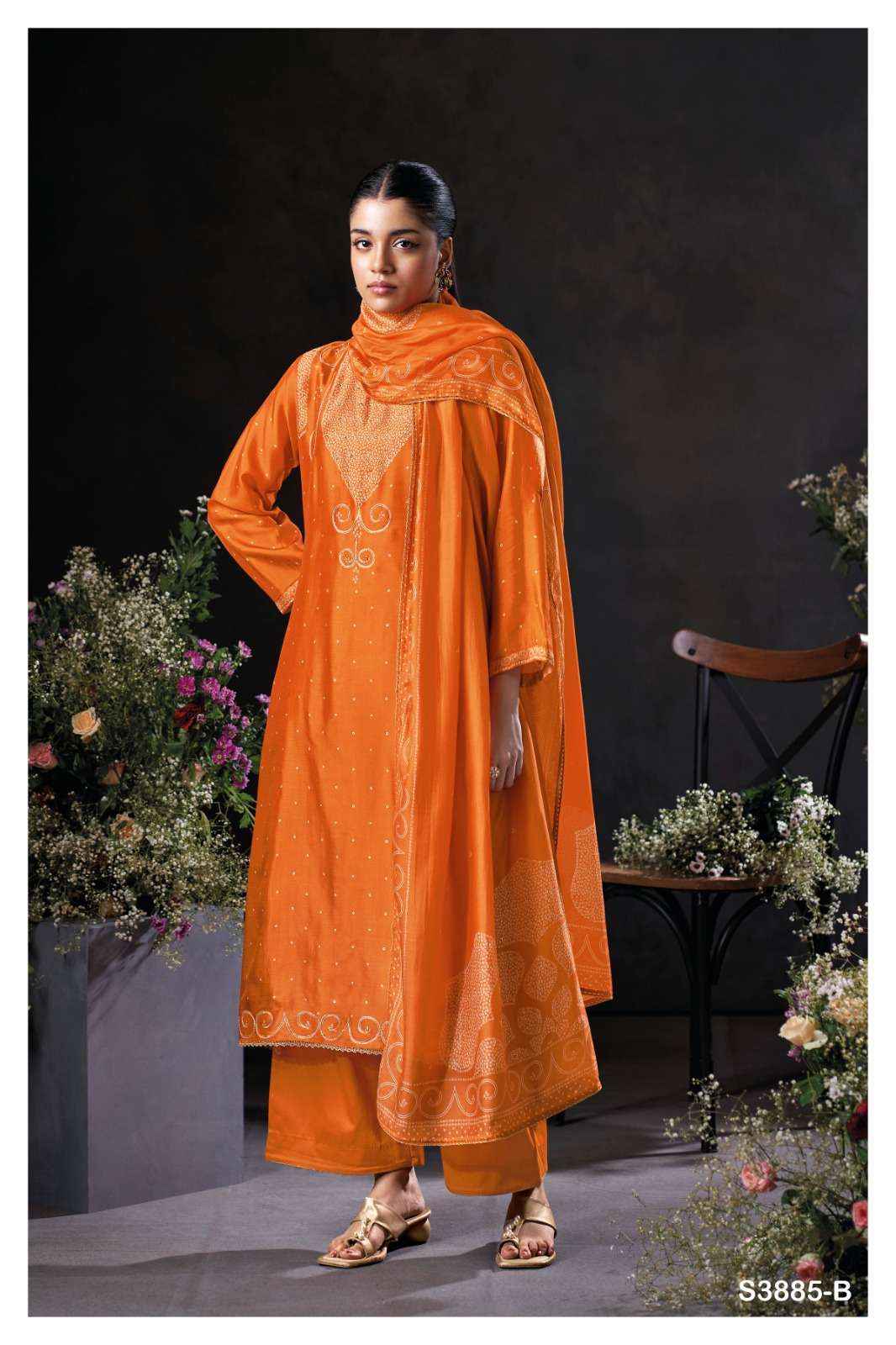 Ganga Fashion Oceara 3885 Exclusive Russian Silk Dress Wholesale Rate ( 3 Pcs Catalog )