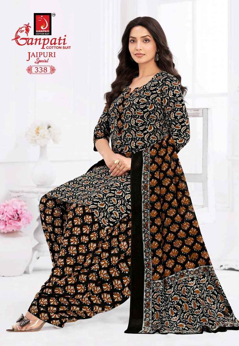 Ganpati Jaipuri Vol-16 Patiyala Pure Cotton Dress Material Wholesale Price ( 15 Pcs Catalogue )
