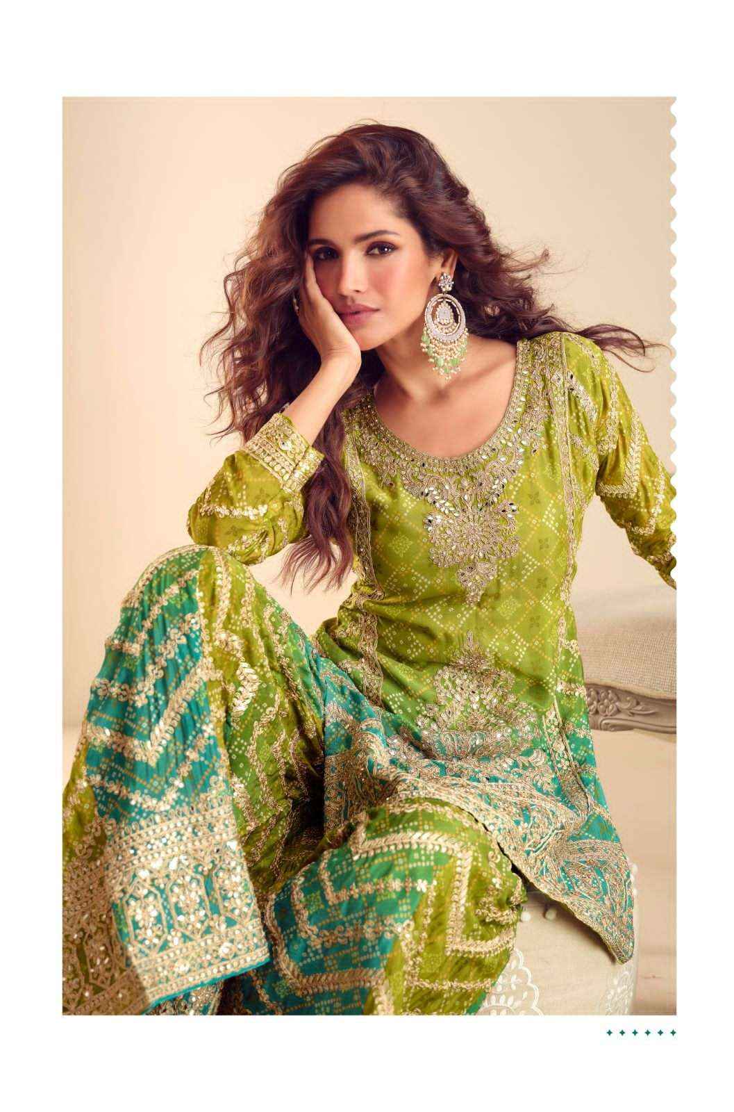 Gulkayra Misbah 7620 And 7621 Partywear Style Sharara Designer Suit Wholesale Rate ( 2 Pcs Catalog )