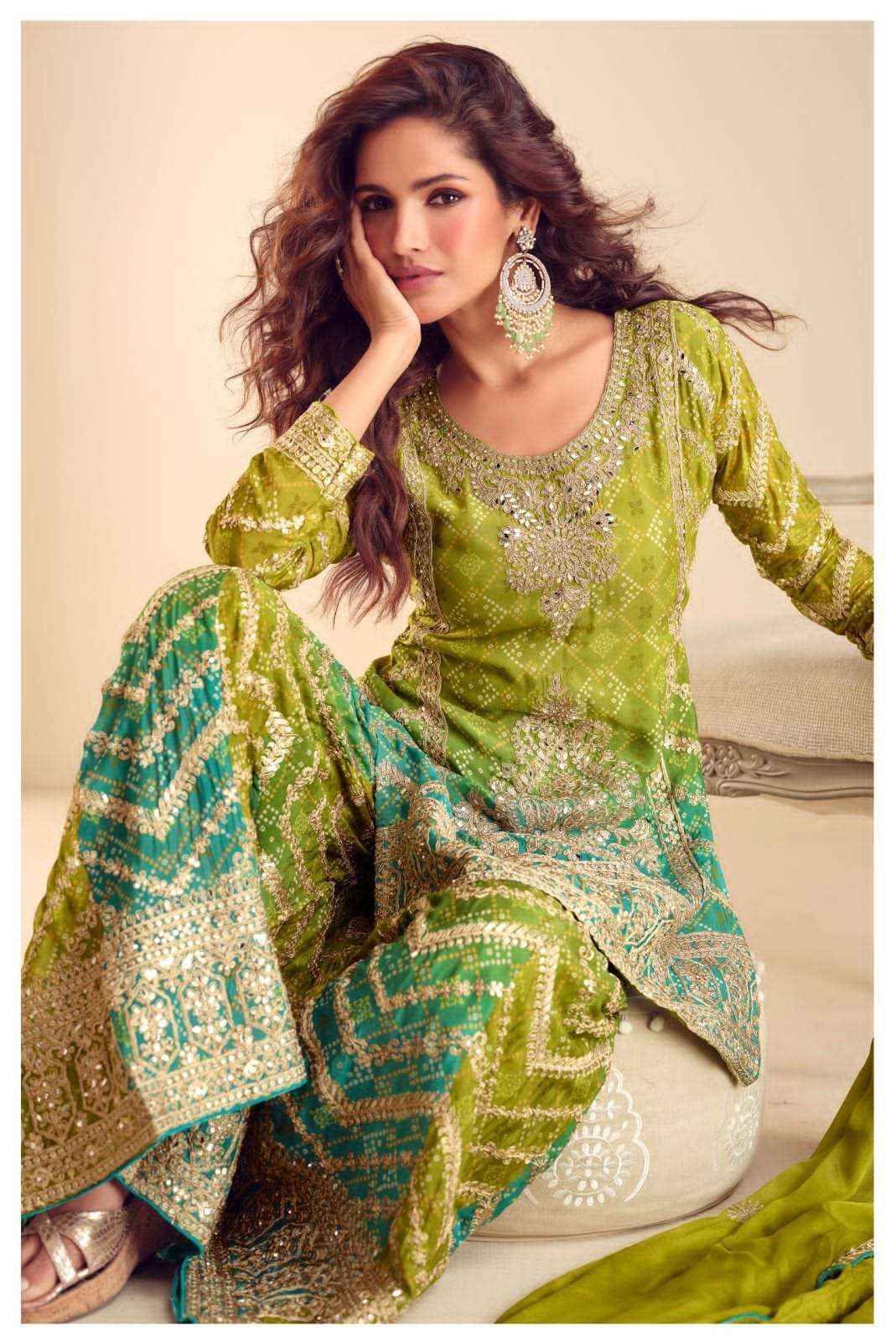 Gulkayra Misbah 7620 And 7621 Partywear Style Sharara Designer Suit Wholesale Rate ( 2 Pcs Catalog )