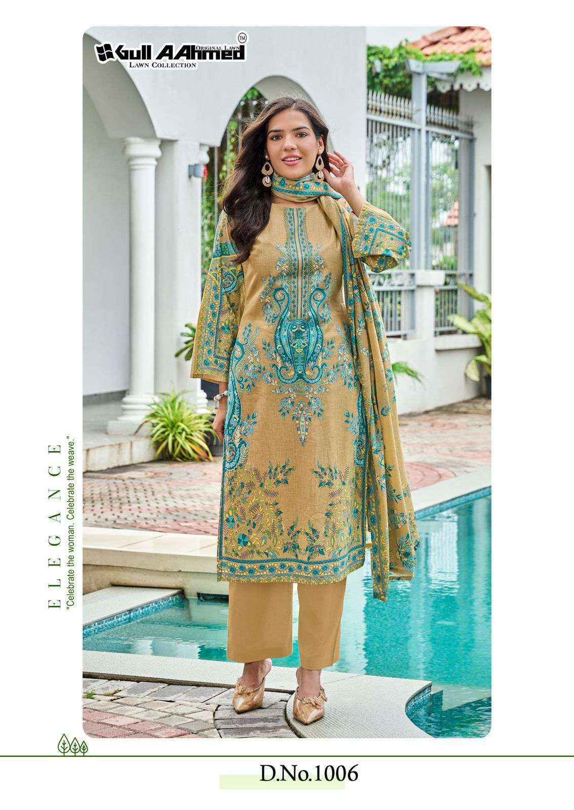 Gull Aahmed Baroque Vol 2 Lawn Cotton Salwar Kameez Wholesale Rate ( 6 Pcs Catalog )