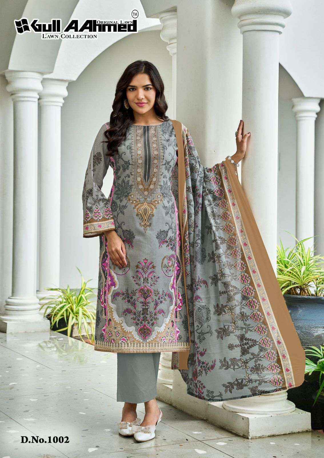 Gull Aahmed Baroque Vol 2 Lawn Cotton Salwar Kameez Wholesale Rate ( 6 Pcs Catalog )
