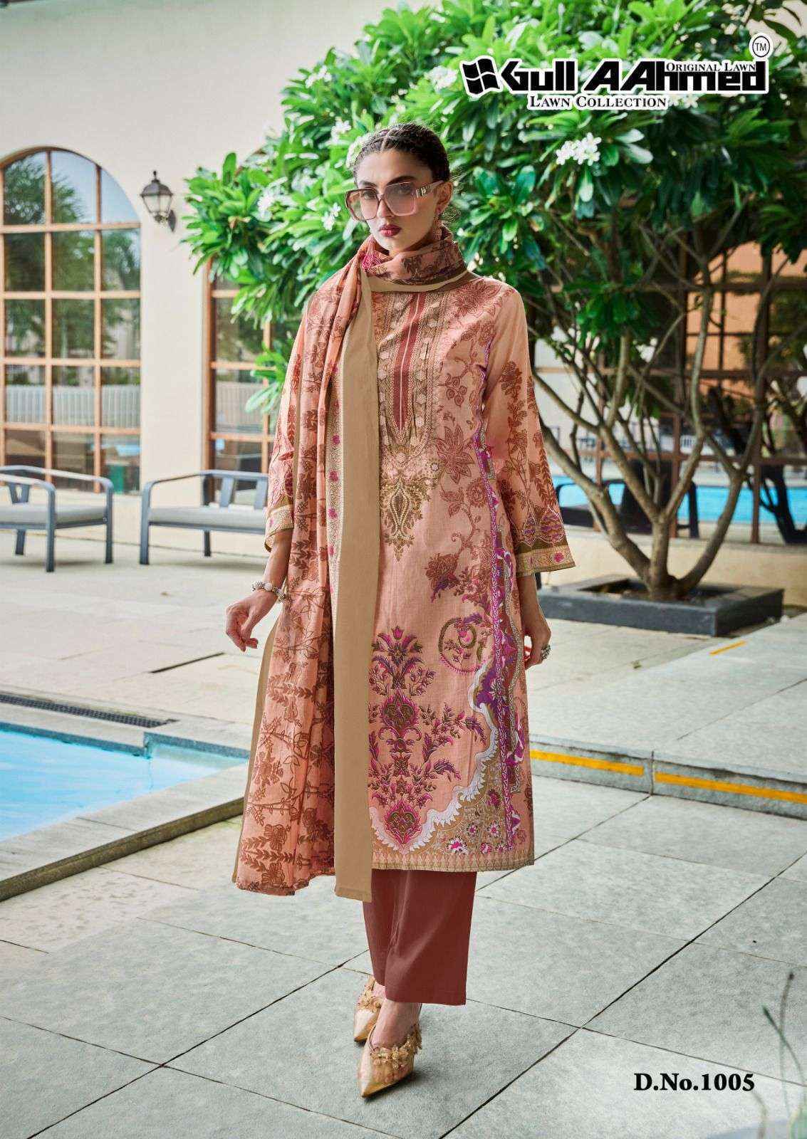 Gull Aahmed Baroque Vol 2 Lawn Cotton Salwar Kameez Wholesale Rate ( 6 Pcs Catalog )