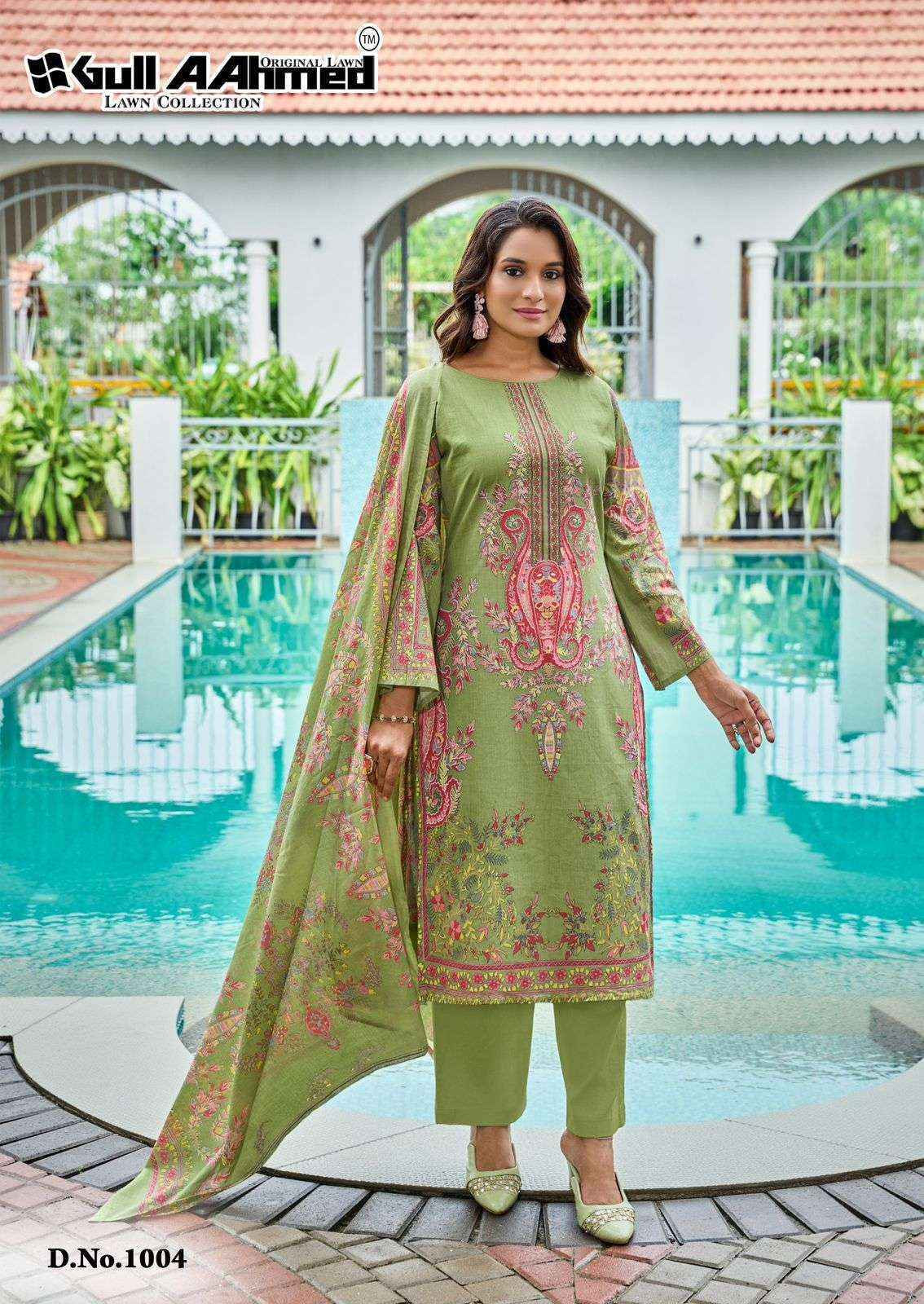 Gull Aahmed Baroque Vol 2 Lawn Cotton Salwar Kameez Wholesale Rate ( 6 Pcs Catalog )