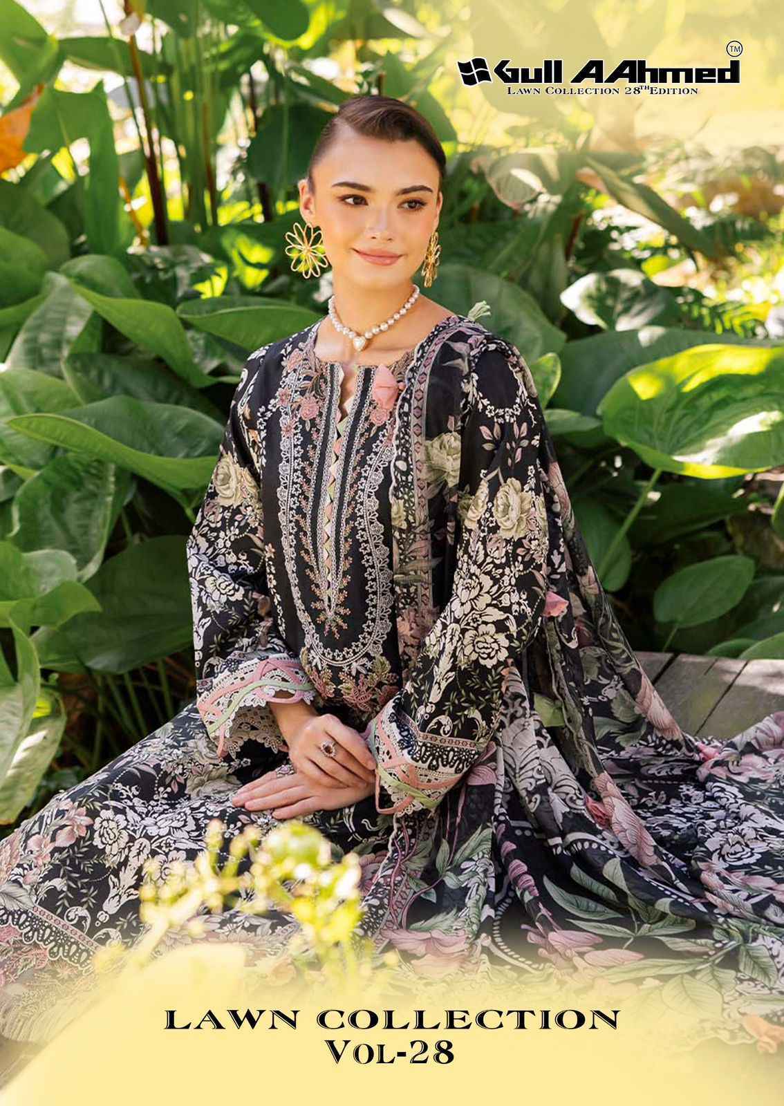 Gull Ahmed Lawn Collection Vol 28 Lawn Cotton Salwar Kameez Wholesale Rate  ( 6 Pcs Catalog )