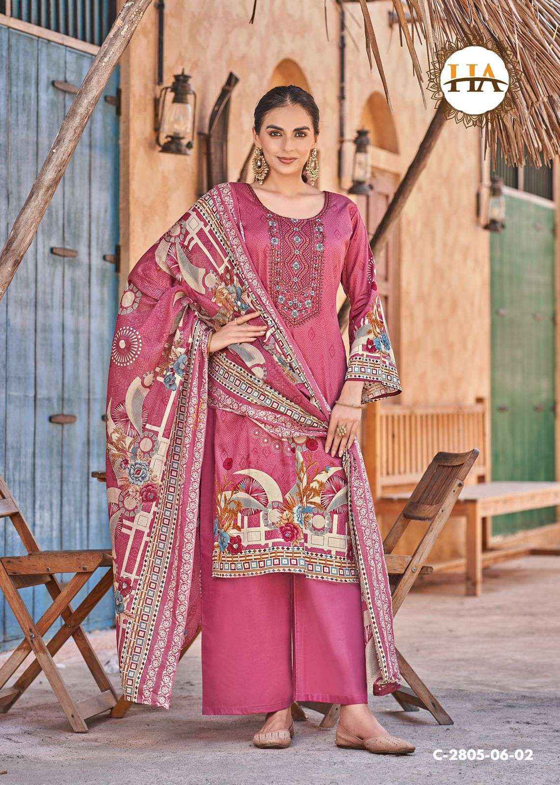Harshit Soni Saloni Pure Jam Cotton Salwar Kameez Wholesale Rate ( 6 Pcs Catalog )