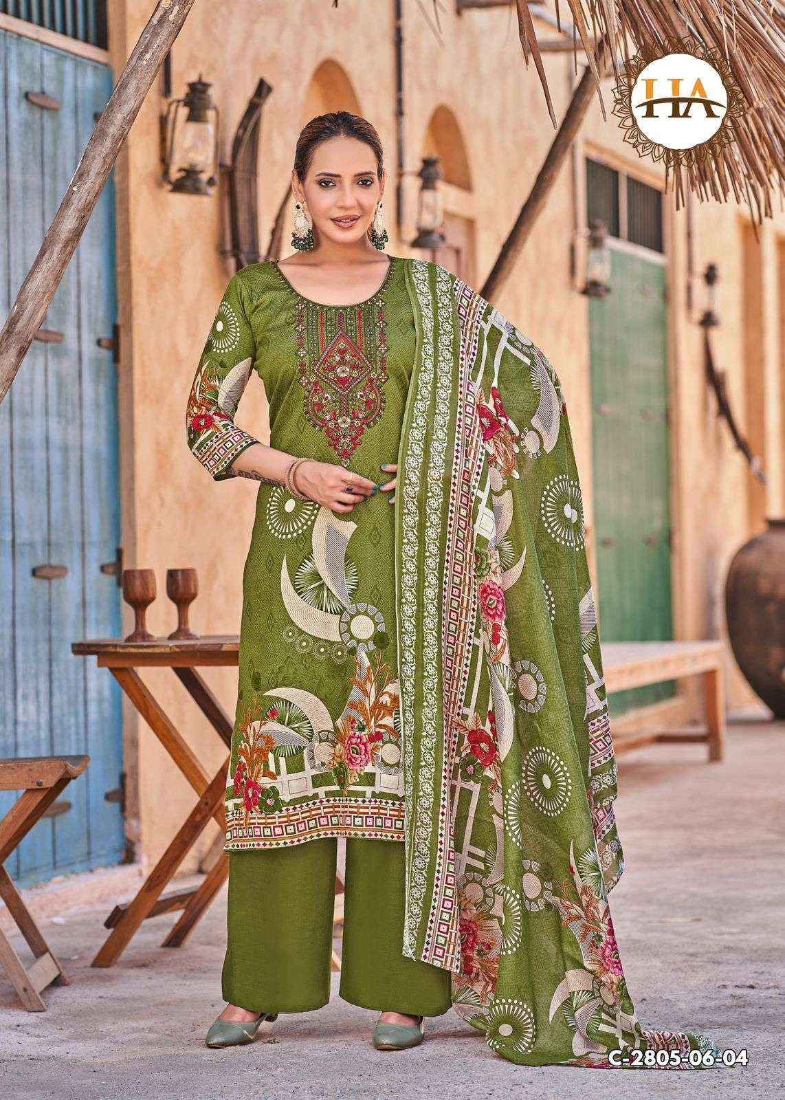 Harshit Soni Saloni Pure Jam Cotton Salwar Kameez Wholesale Rate ( 6 Pcs Catalog )